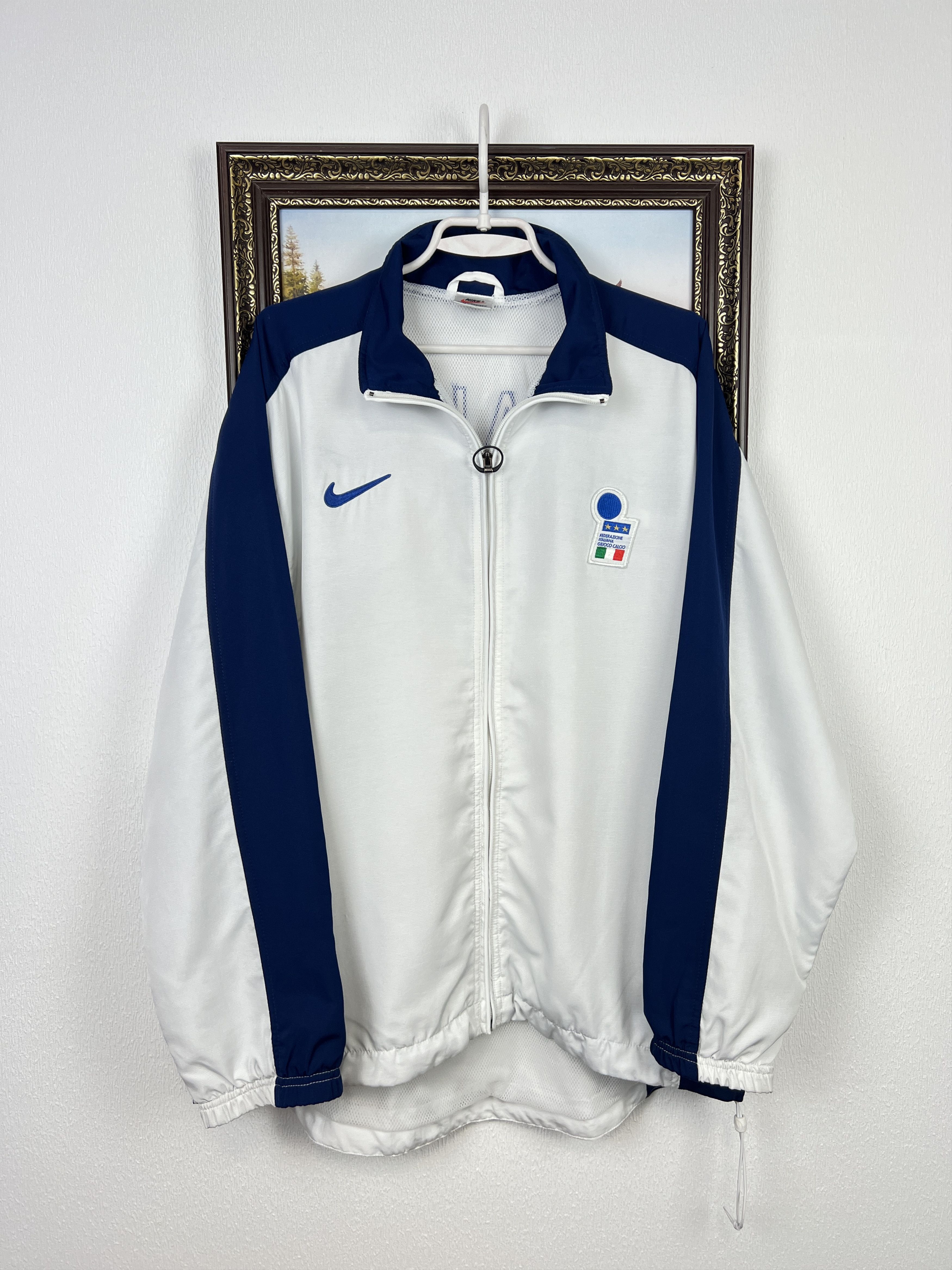 Nike Vintage 90's Nike Italy Football Jacket Soccer Track Top Size US M / EU 48-50 / 2 - 1 Thumbnail