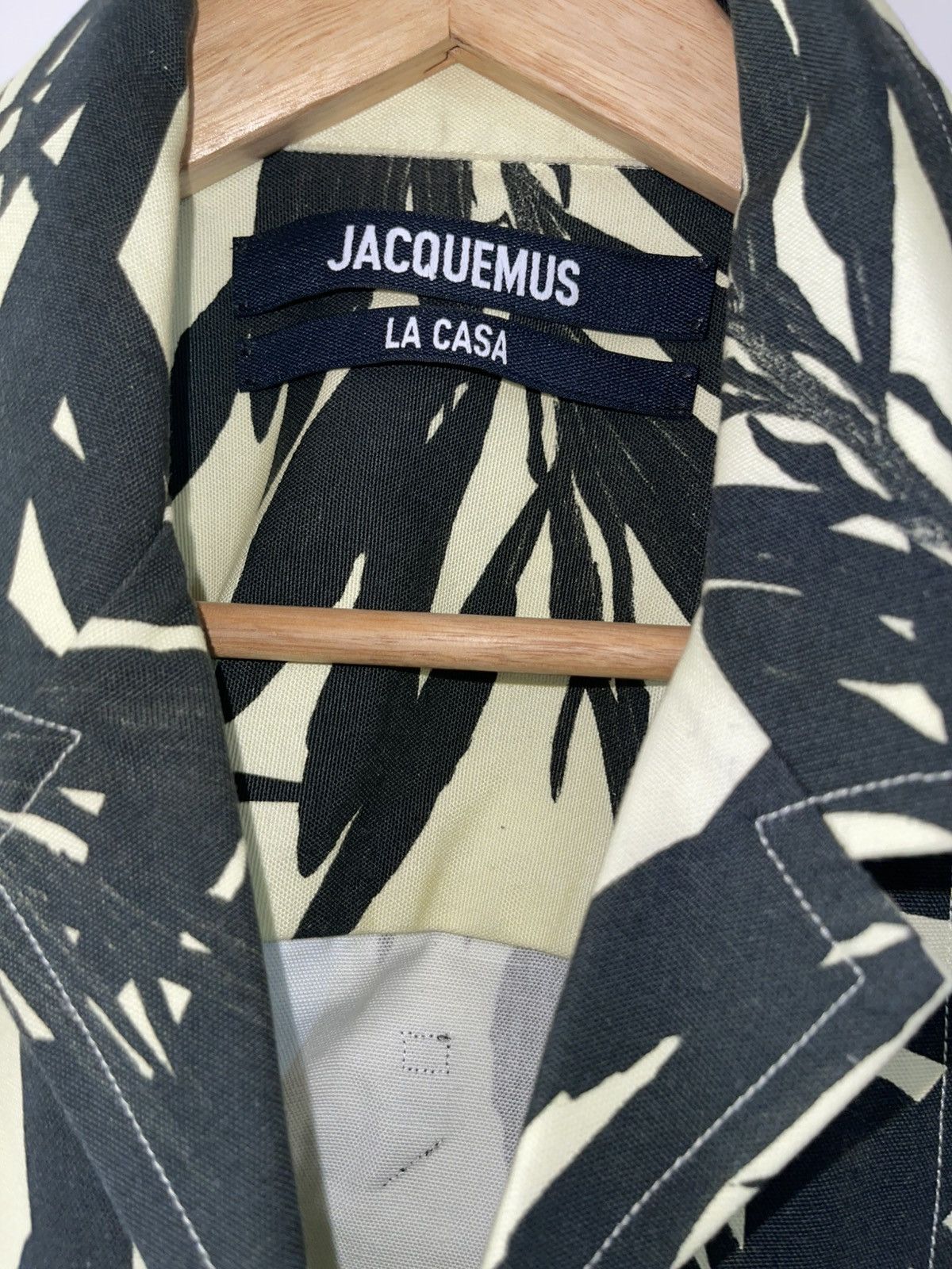 Jacquemus JACQUEMUS La Chemise Jean Palm Print Shirt Size US XL / EU 56 / 4 - 4 Thumbnail