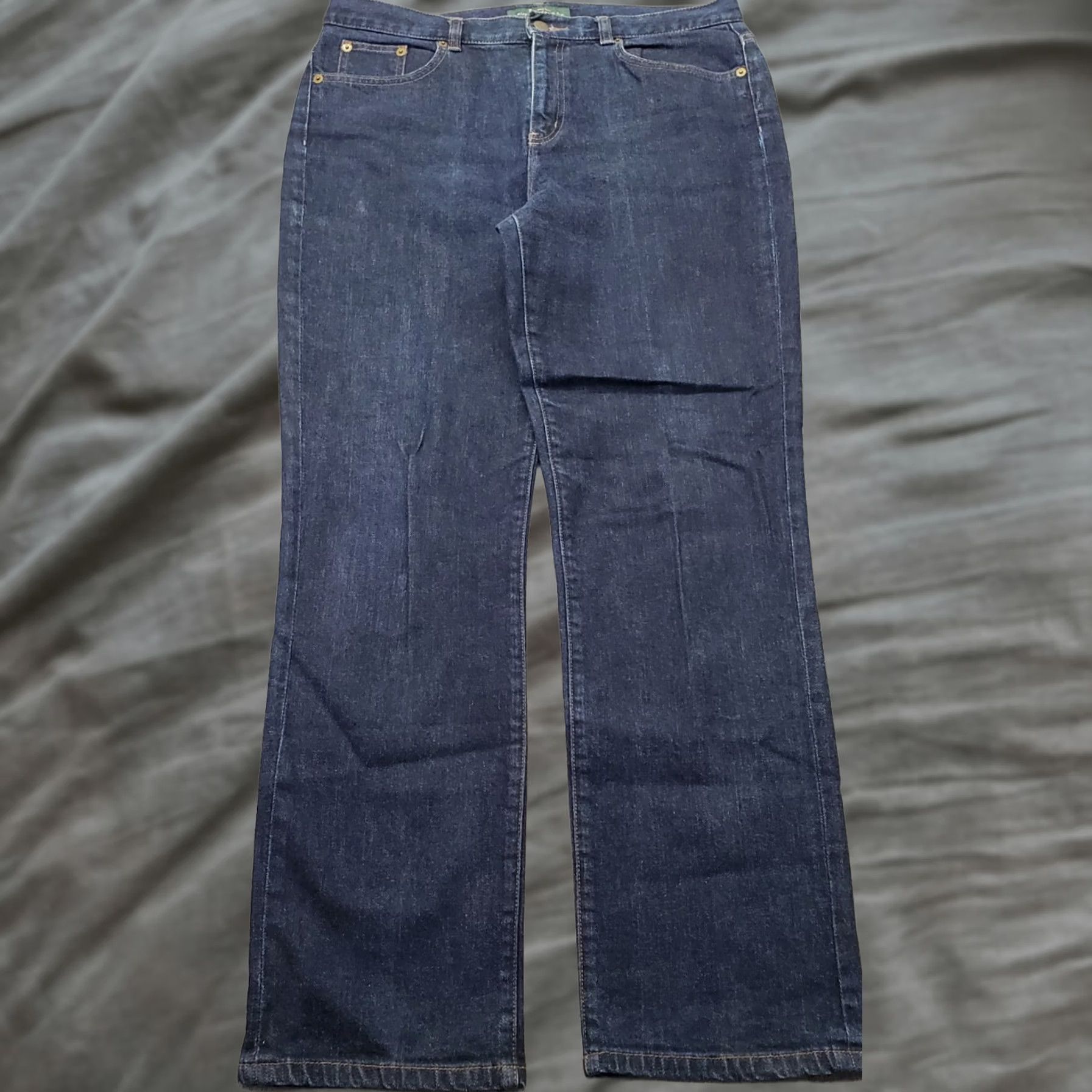 Ralph Lauren Lauren Ralph Lauren Jeans Womens 10 Blue Denim Classic Fit Stretch Straight Leg Jeans Womens 10 Blue Denim Classic Fit Stretch Straight Leg Size 32" / US 10 / IT 46 - 1 Thumbnail