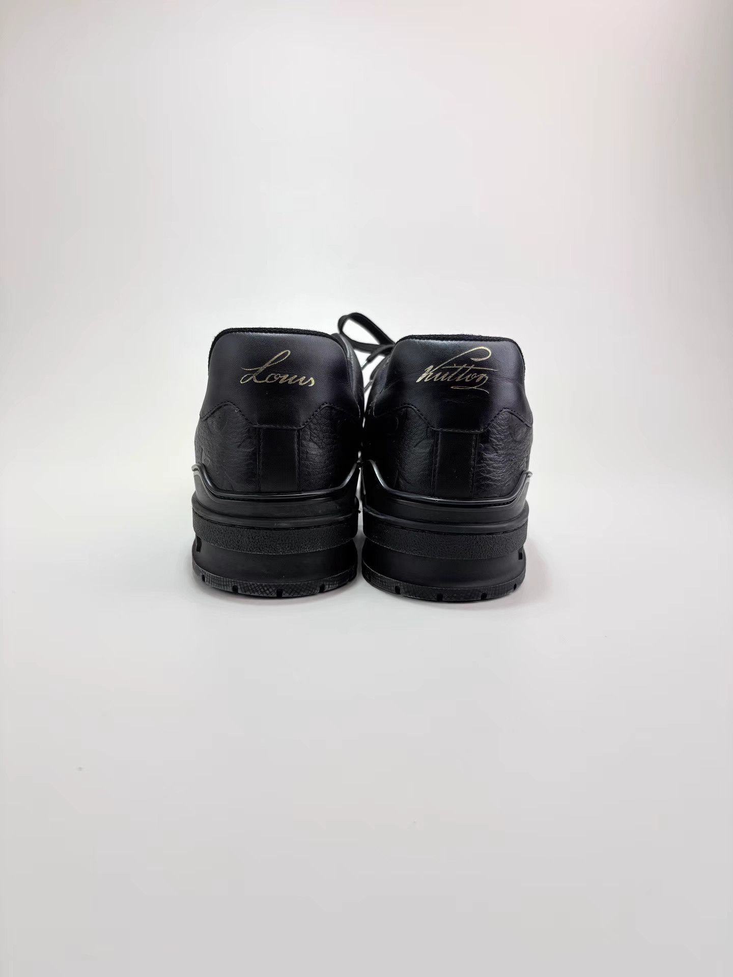 Louis Vuitton LOUIS VUITTON Trainer Black Samurai Embossed Skate Shoes K1 Size US 10 / EU 43 - 3 Thumbnail