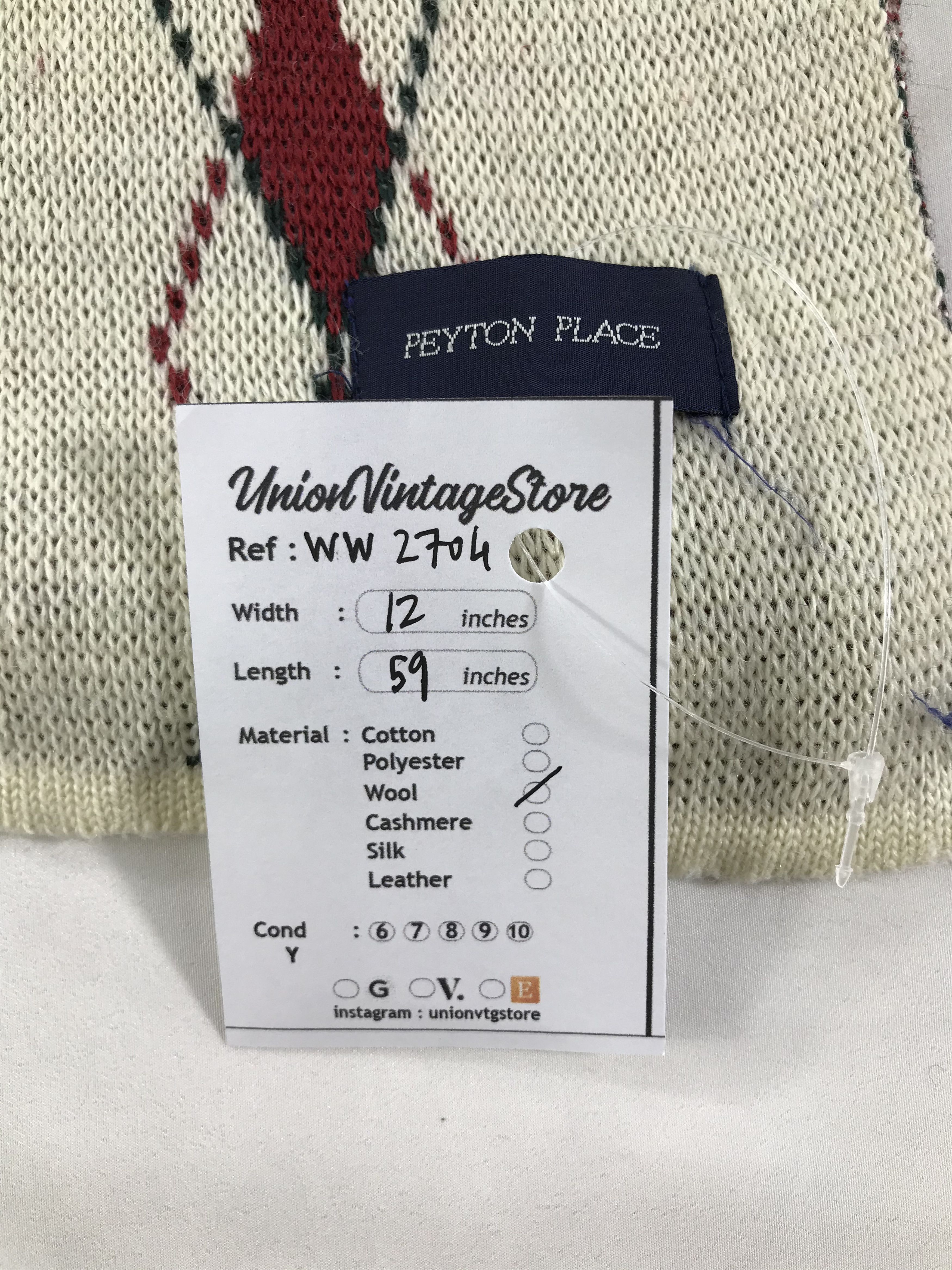 PPFM Vintage PPFM Scarf / Muffler / Neckwear - WW2704 Size ONE SIZE - 4 Thumbnail