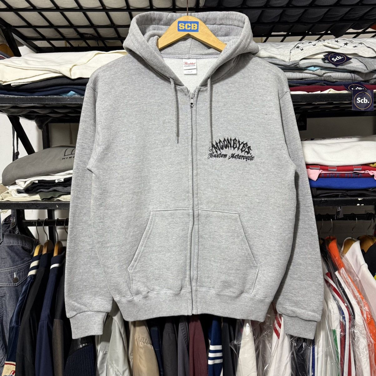 Vintage Vintage mooneyes motorcycle ziphoodie Size US S / EU 44-46 / 1 - 4 Thumbnail