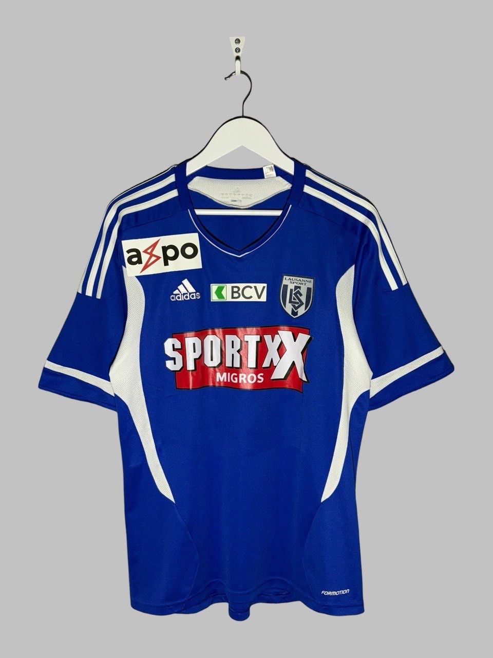 Adidas Adidas Formotion Lausanne Sport 2010-2012 Home Soccer Jersey Size US L / EU 52-54 / 3 - 1 Thumbnail