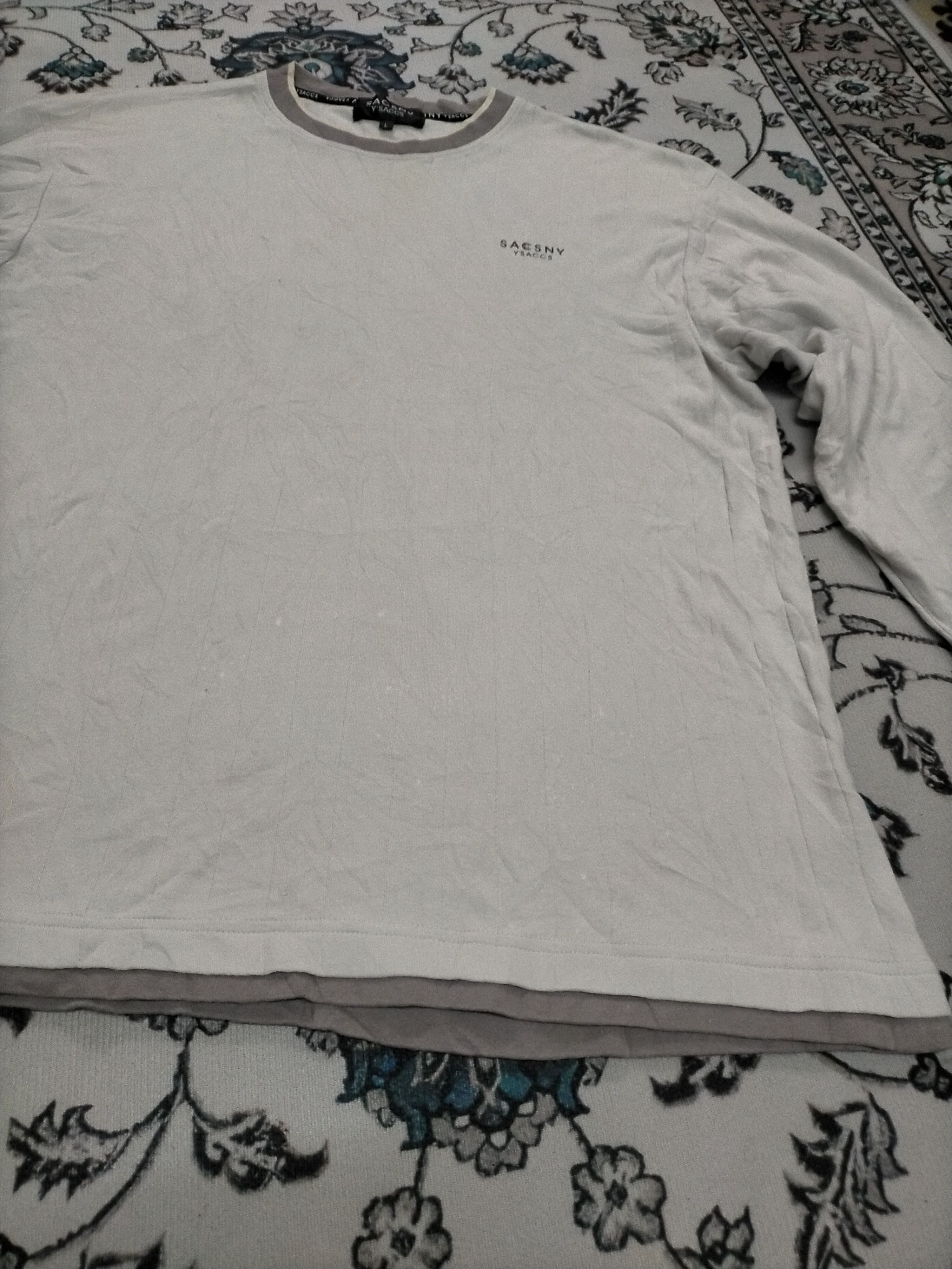 Yohji Yamamoto Y'saccs Yohji Yamamoto Long Sleeve Tshirt Size US L / EU 52-54 / 3 - 3 Thumbnail