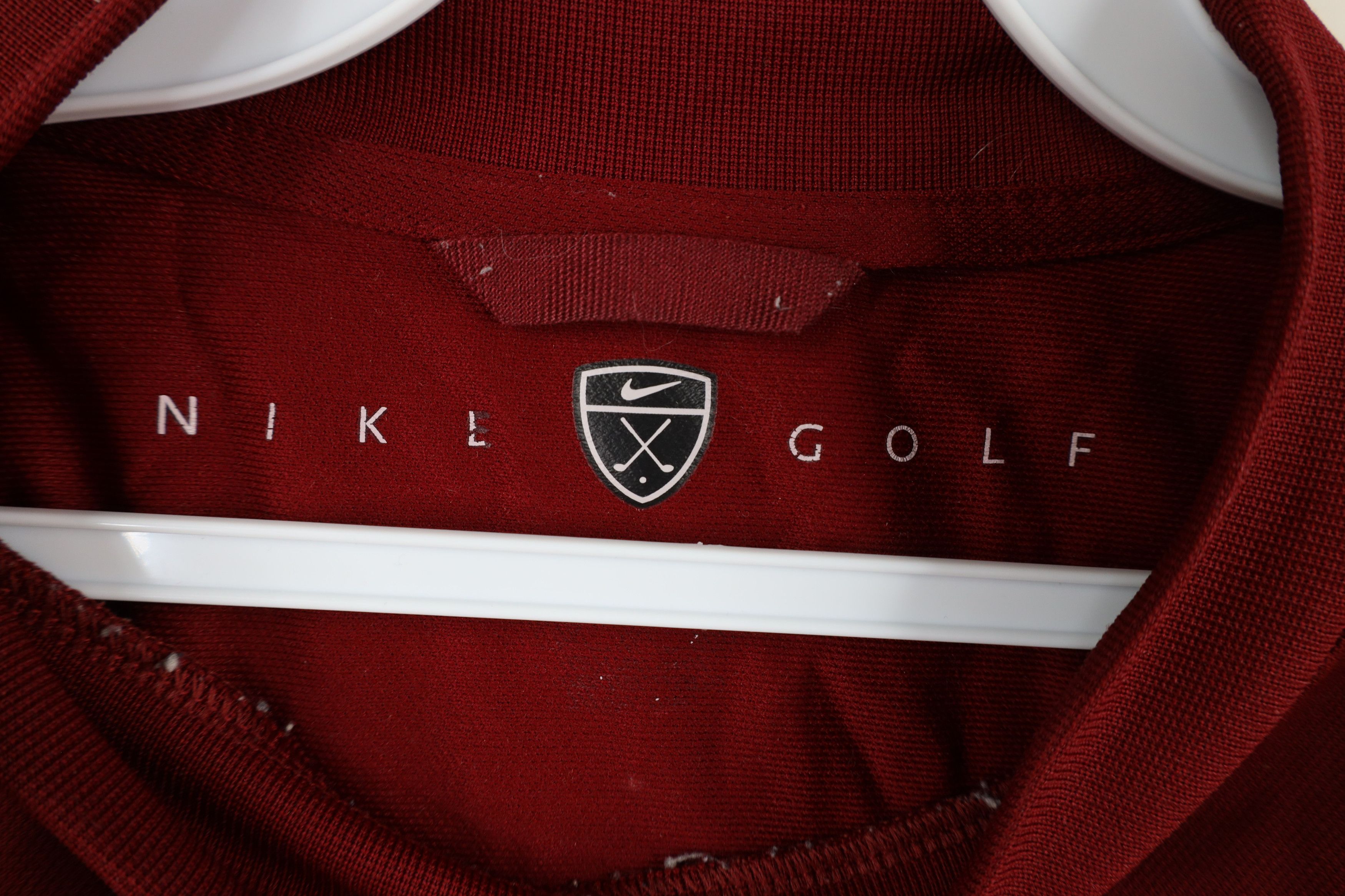 Nike × Vintage Vintage Nike Golf Scott Mini Swoosh Mock Neck T-Shirt Red Size US XXL / EU 58 / 5 - 7 Thumbnail
