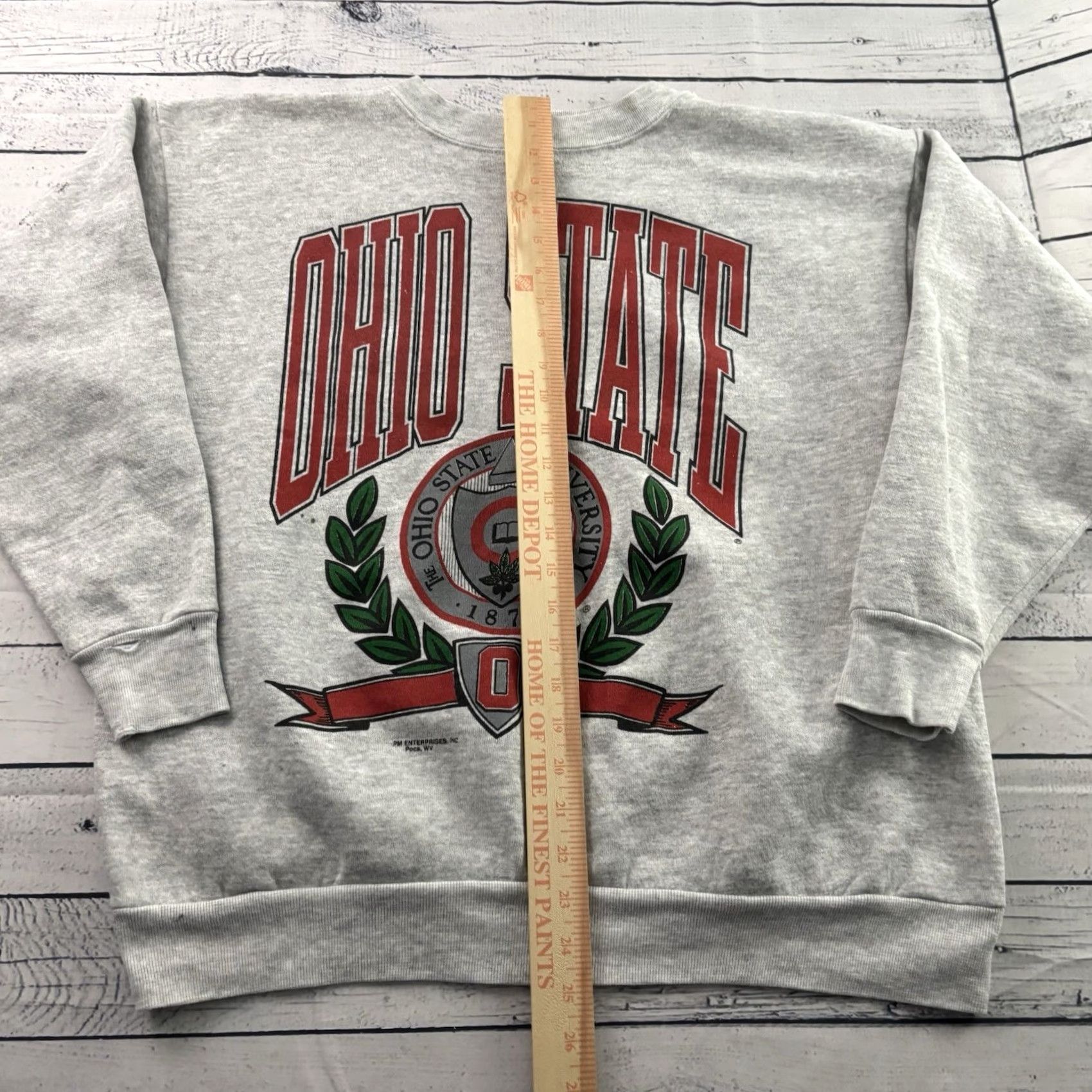 Tultex VINTAGE Tultex Ohio State Pullover Crewneck Sweatshirt Men 2XL Gray Size US XXL / EU 58 / 5 - 6 Thumbnail