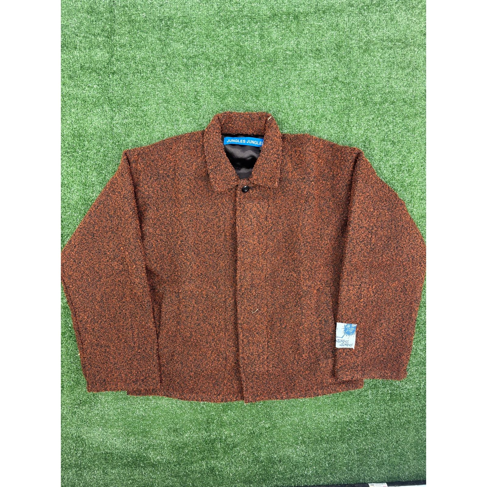 Jungles Jungles Jungles Pleated Static Boucle Brown Jacket Size SM Size US S / EU 44-46 / 1 - 1 Thumbnail