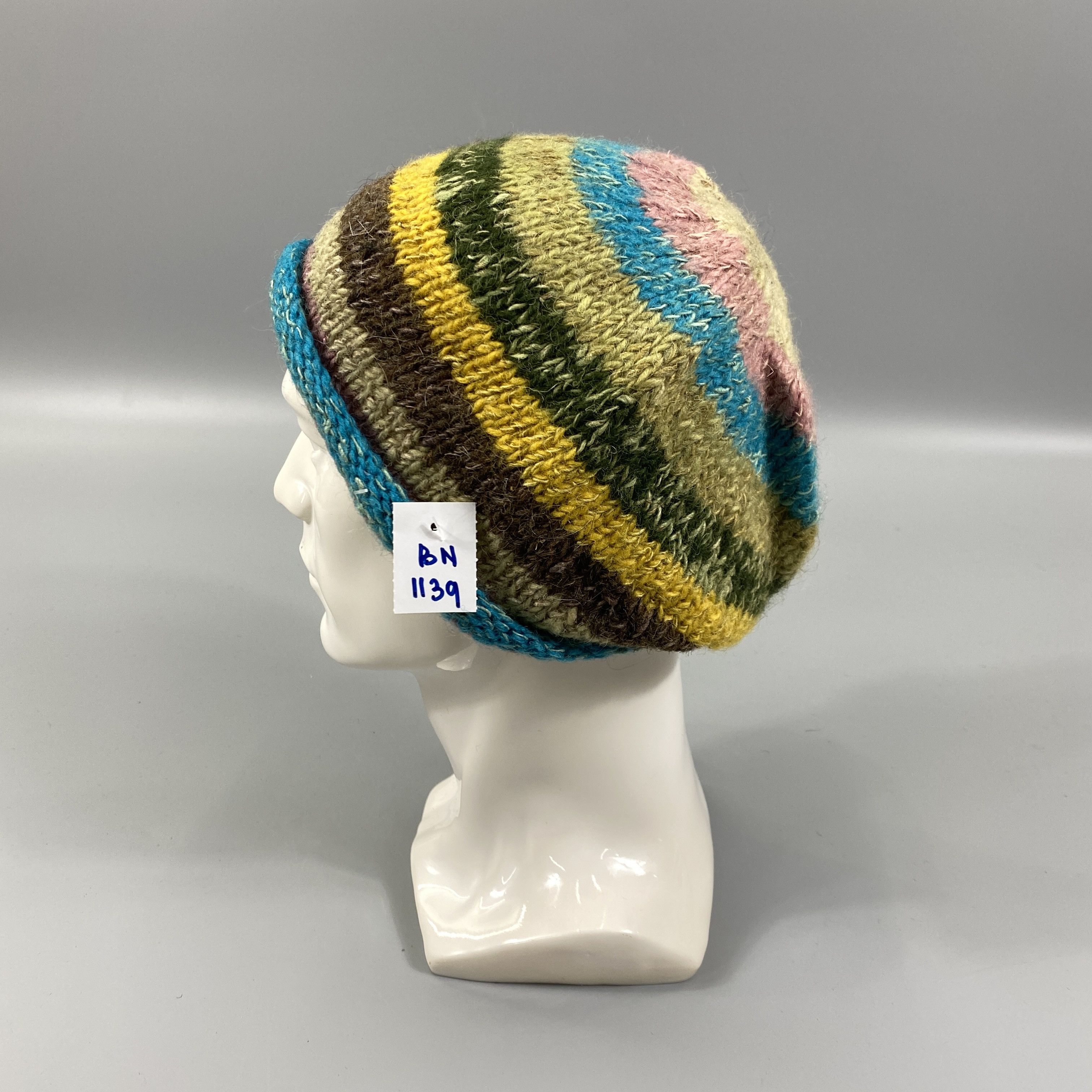 Japanese Brand Multicolor Knit Beanie Hats -BN1139 Size ONE SIZE - 1 Thumbnail
