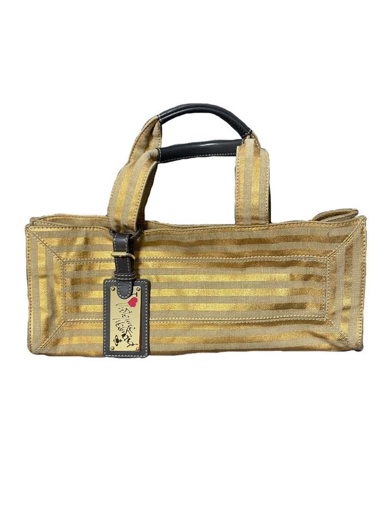 Vivienne Westwood Vivienne Westwood size os Rare yellow striped Japanese meta Size ONE SIZE - 2 Thumbnail