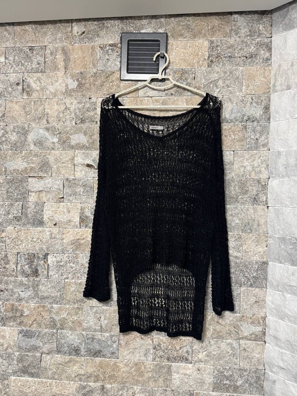 Miss Sixty Miss Sixty Black Knit Mesh Sweater Top Size M / US 6-8 / IT 42-44 - 1 Thumbnail