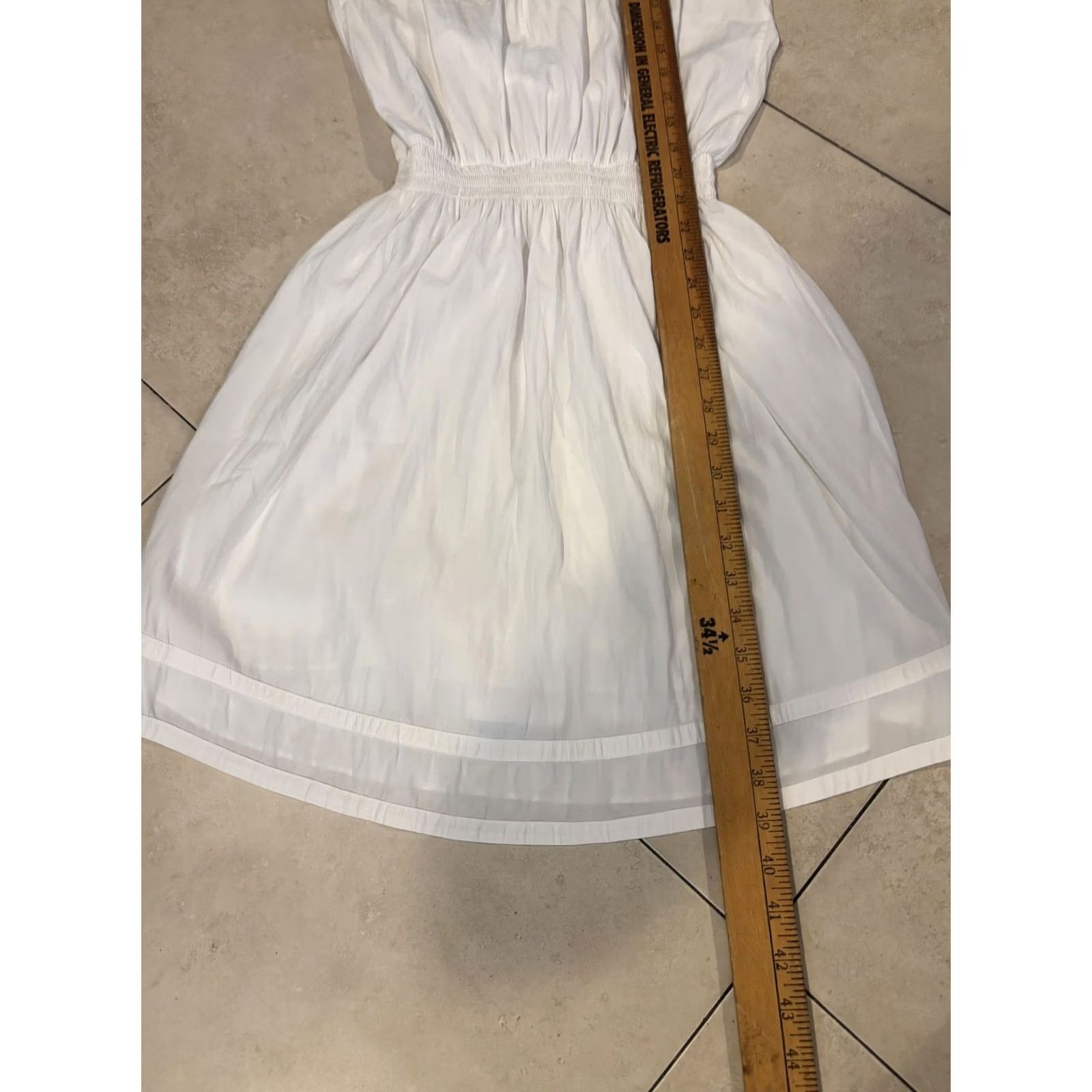 Ramy Brook Ramy Brook Dress Womens Small White Sleeveless V Neck Elastic Waist Mini Casual Size S / US 4 / IT 40 - 5 Thumbnail