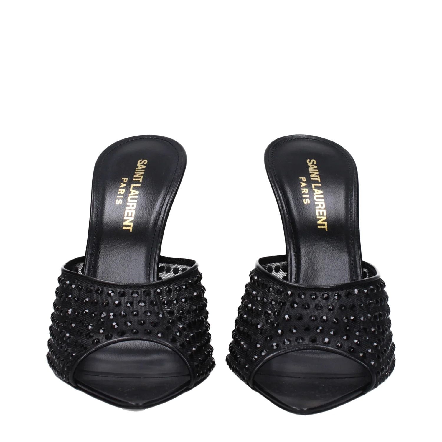 Saint Laurent Paris ob1o1e1224 Fabric Sandals in Black Size US 10 / IT 40 - 3 Thumbnail