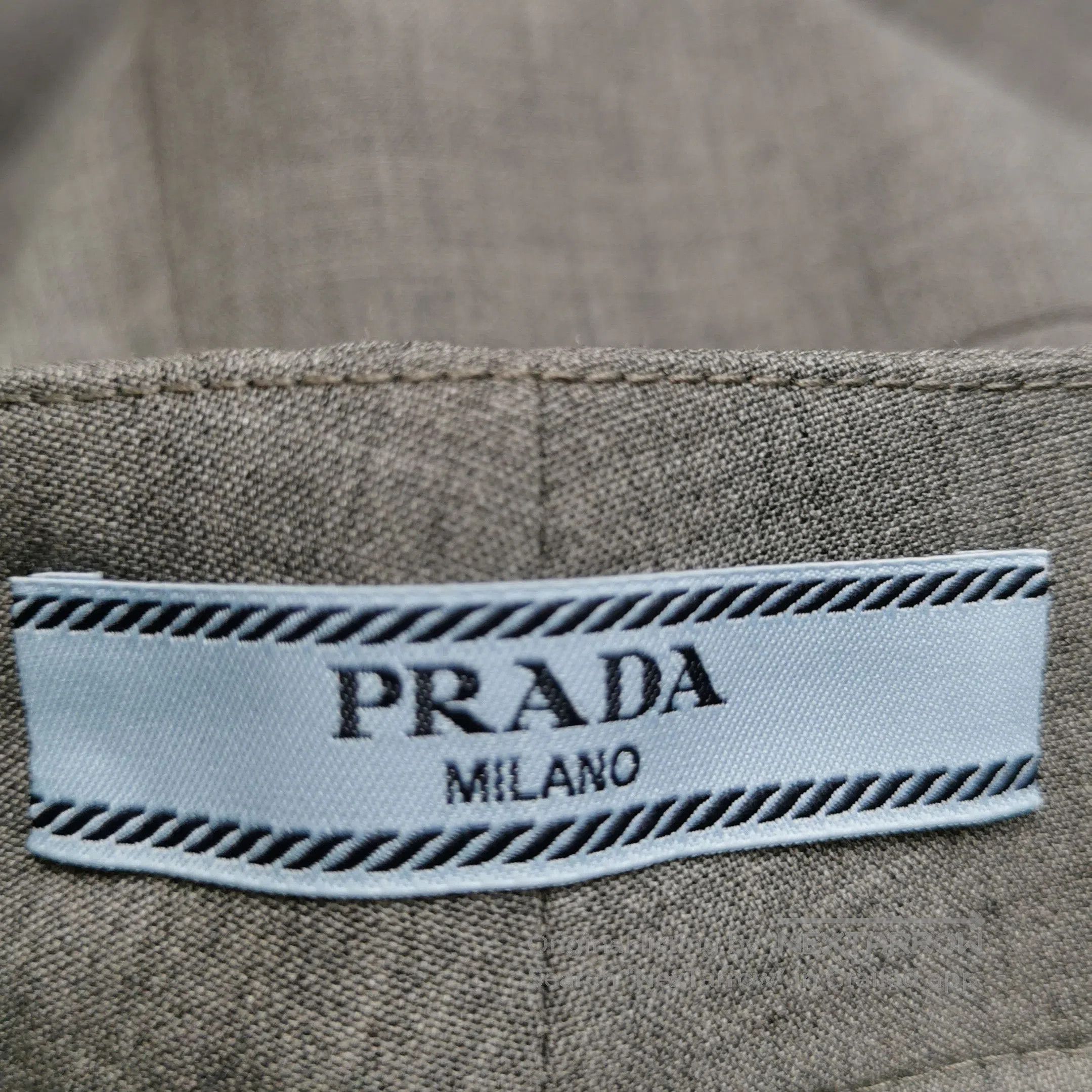 Prada Prada Grey Wool Wide. Size 41" - 5 Thumbnail