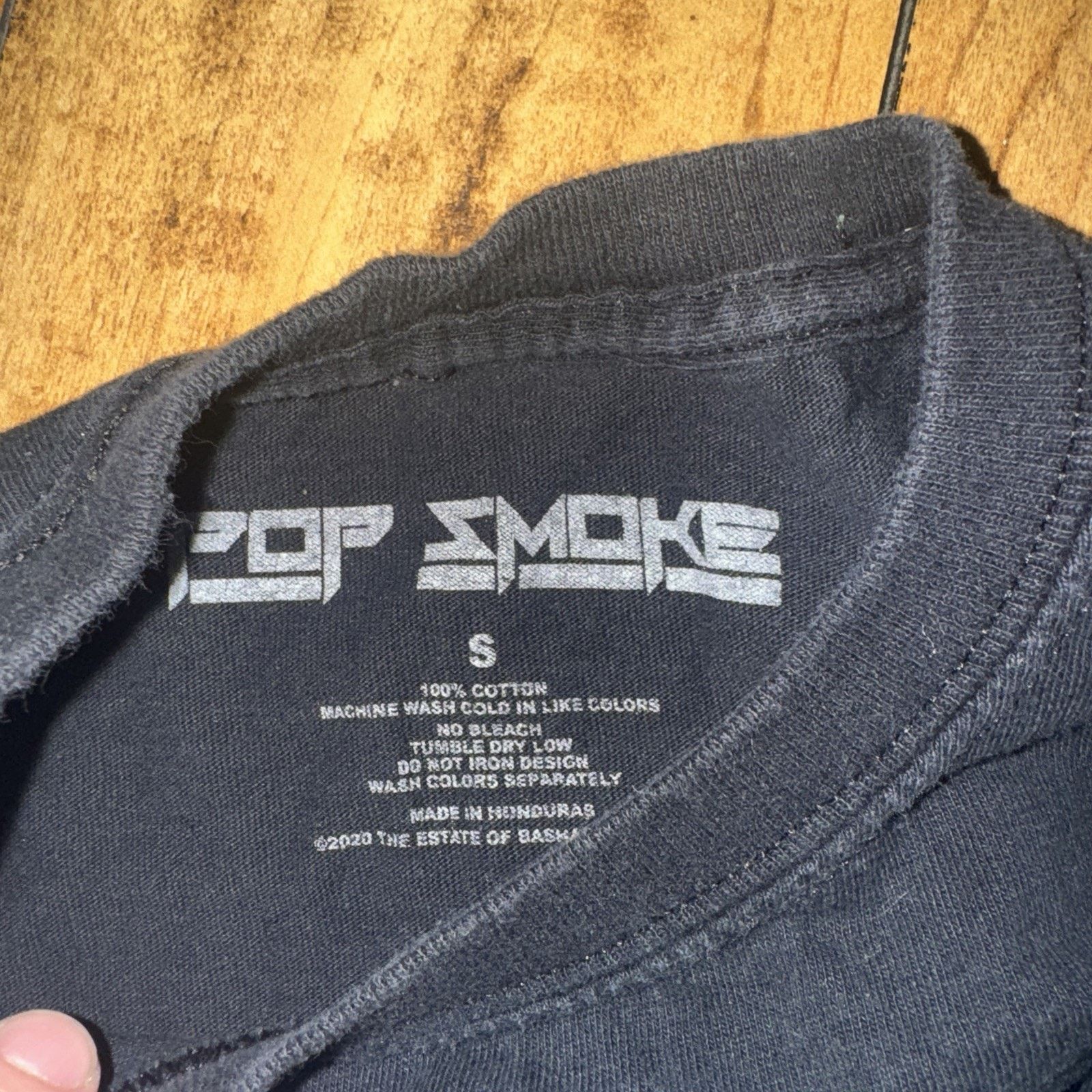Rap Tees × Vintage Pop Smoke King Of New York T-Shirt Black Small 18x25.5 Size US S / EU 44-46 / 1 - 3 Thumbnail