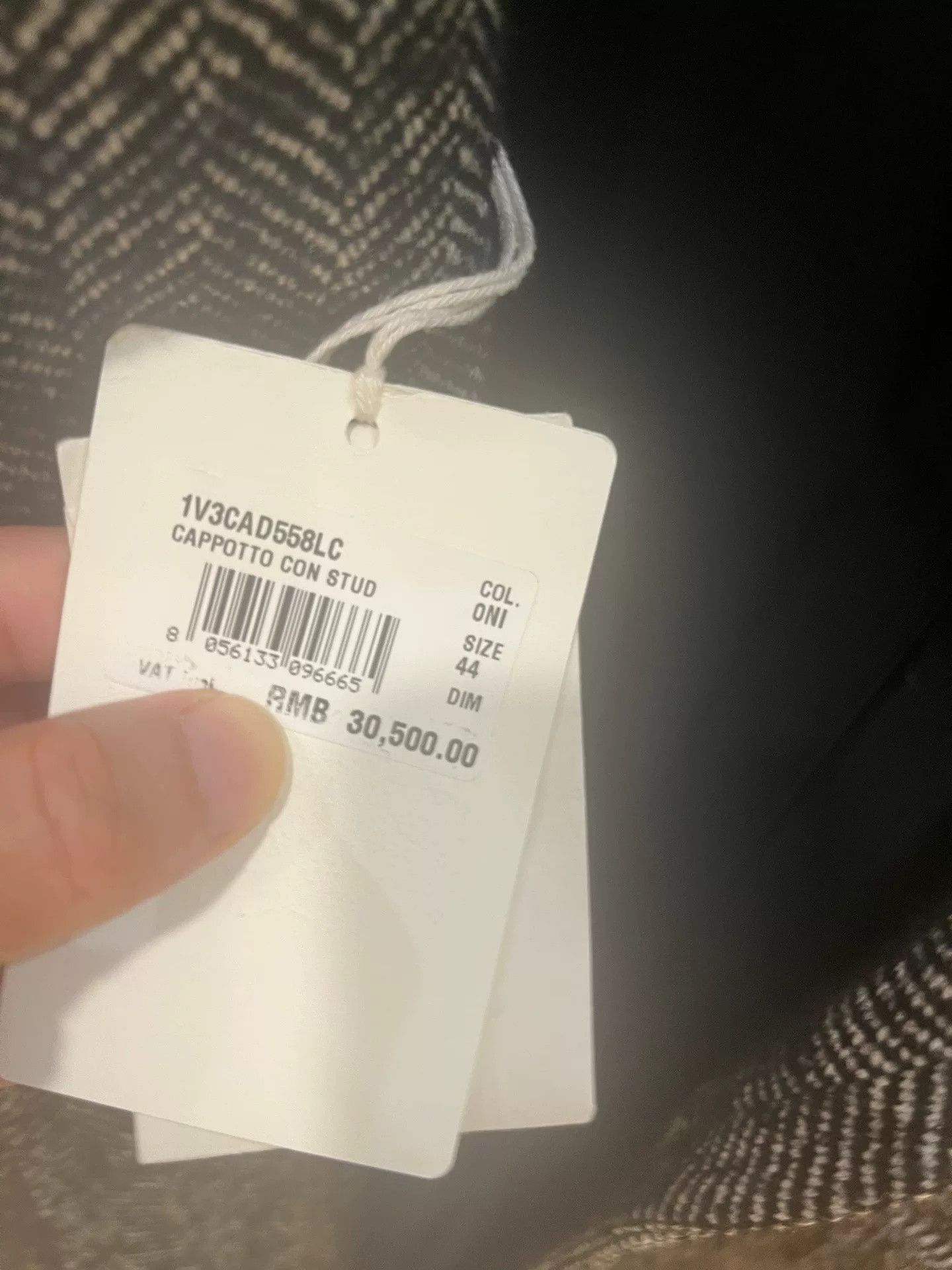 Valentino Valentino Gray Herringbone Rockstud Wool Coat Size US S / EU 44-46 / 1 - 8 Thumbnail