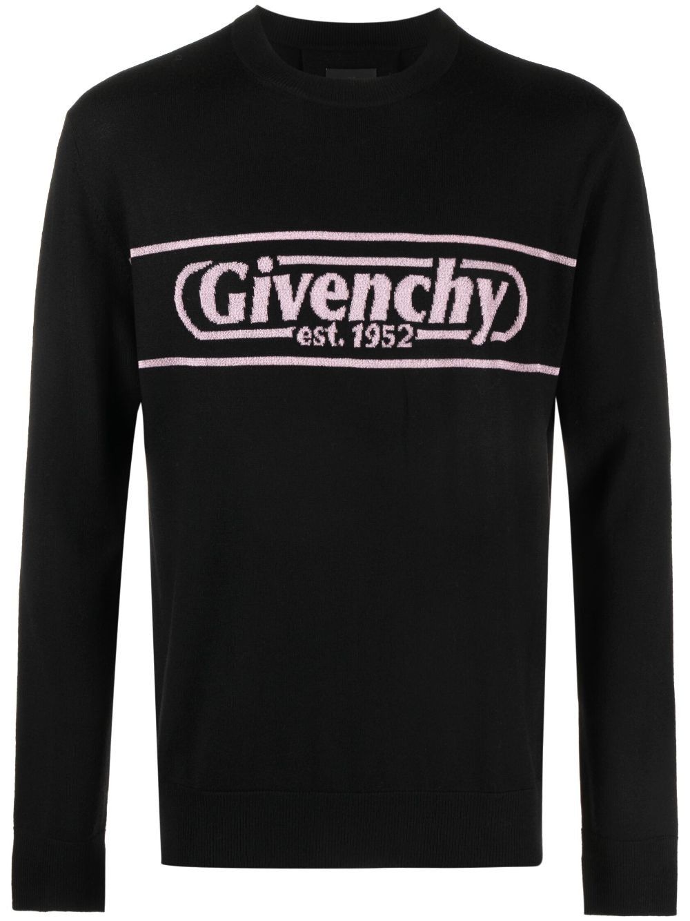 Givenchy o1srvl11e0824 Logo-Intarsia Wool Jumper in Black Size US S / EU 44-46 / 1 - 1 Thumbnail
