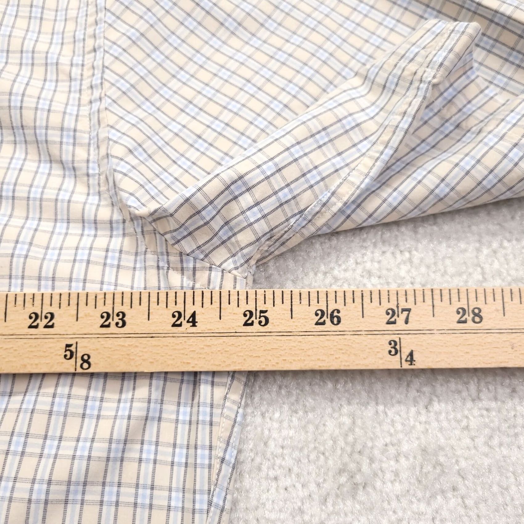 Tommy Hilfiger Tommy Hilfiger Button-Up Shirt Adult XL Blue Tan Long Sleeve Mens 80s 2 Ply Vintage 90s Plaid Logo Size US XL / EU 56 / 4 - 4 Thumbnail