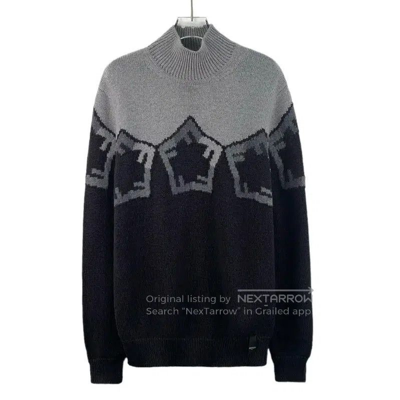 Fendi Fendi Color Block Wool Knit Sweater for Men . Size US S / EU 44-46 / 1 - 1 Thumbnail