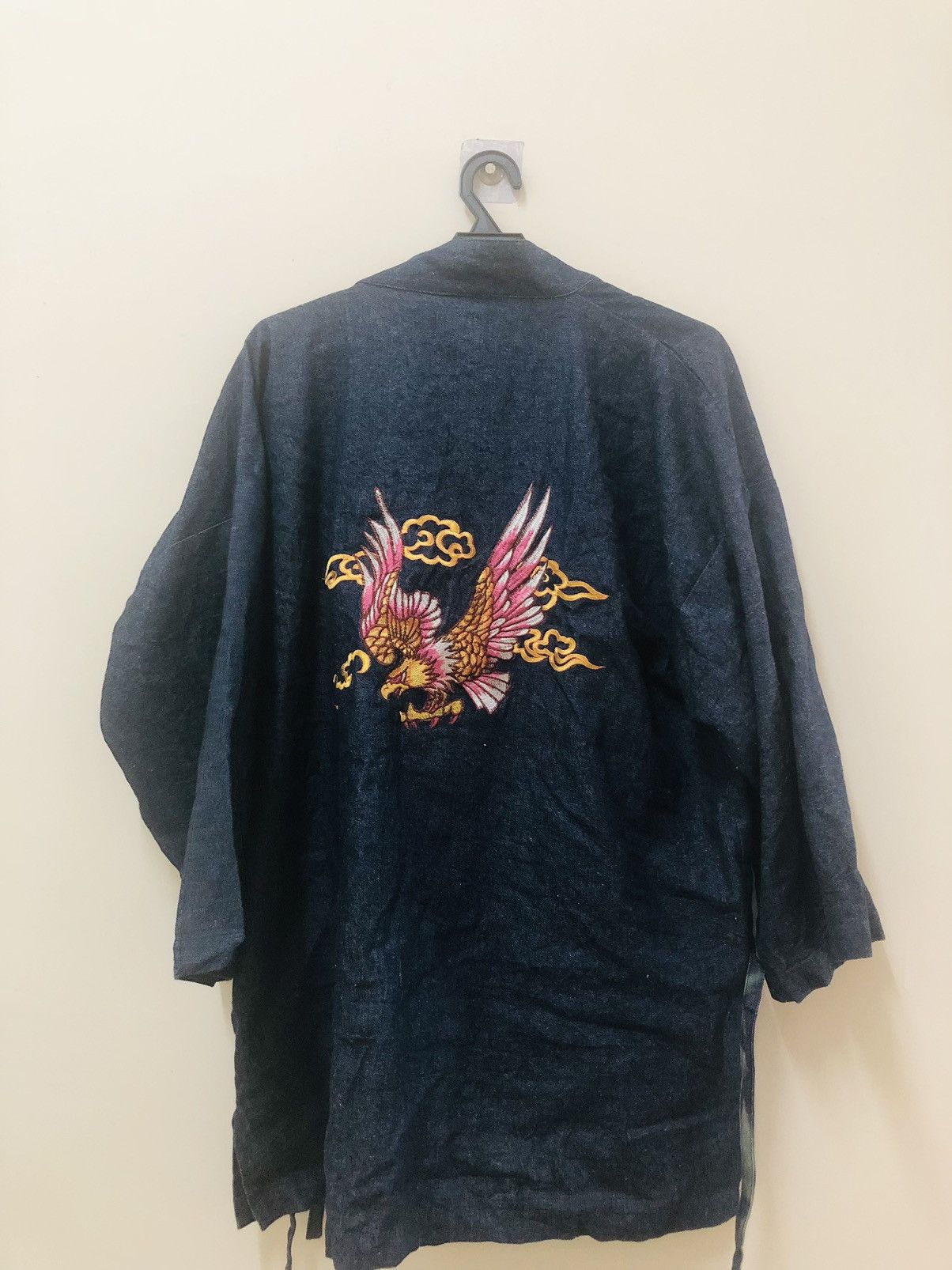 Japanese Brand × Vintage Denim mini kimono eagle Size US L / EU 52-54 / 3 - 1 Thumbnail