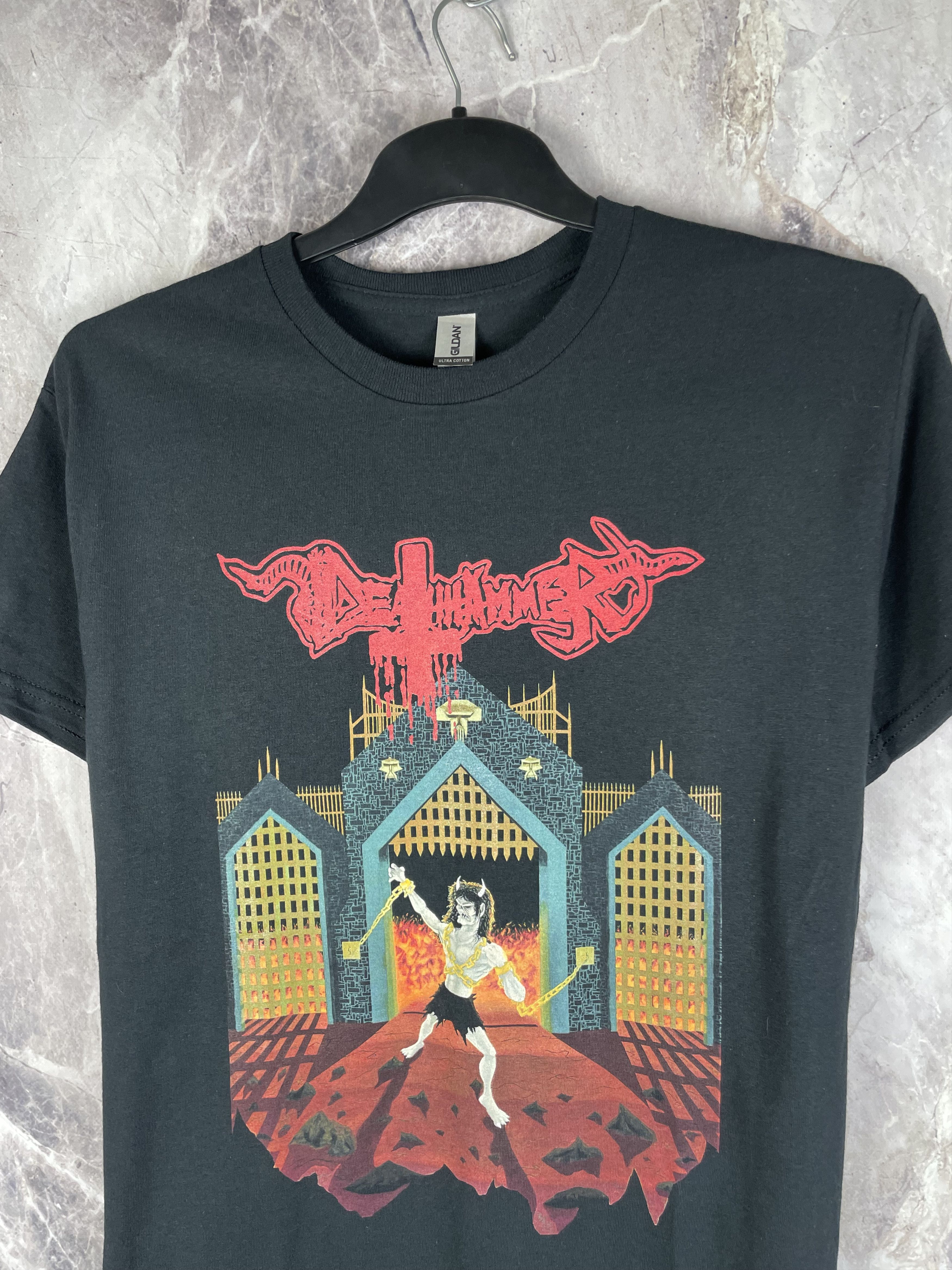 Band Tees Vintage Death Hammer T-Shirt Black Metal Size US M / EU 48-50 / 2 - 3 Thumbnail