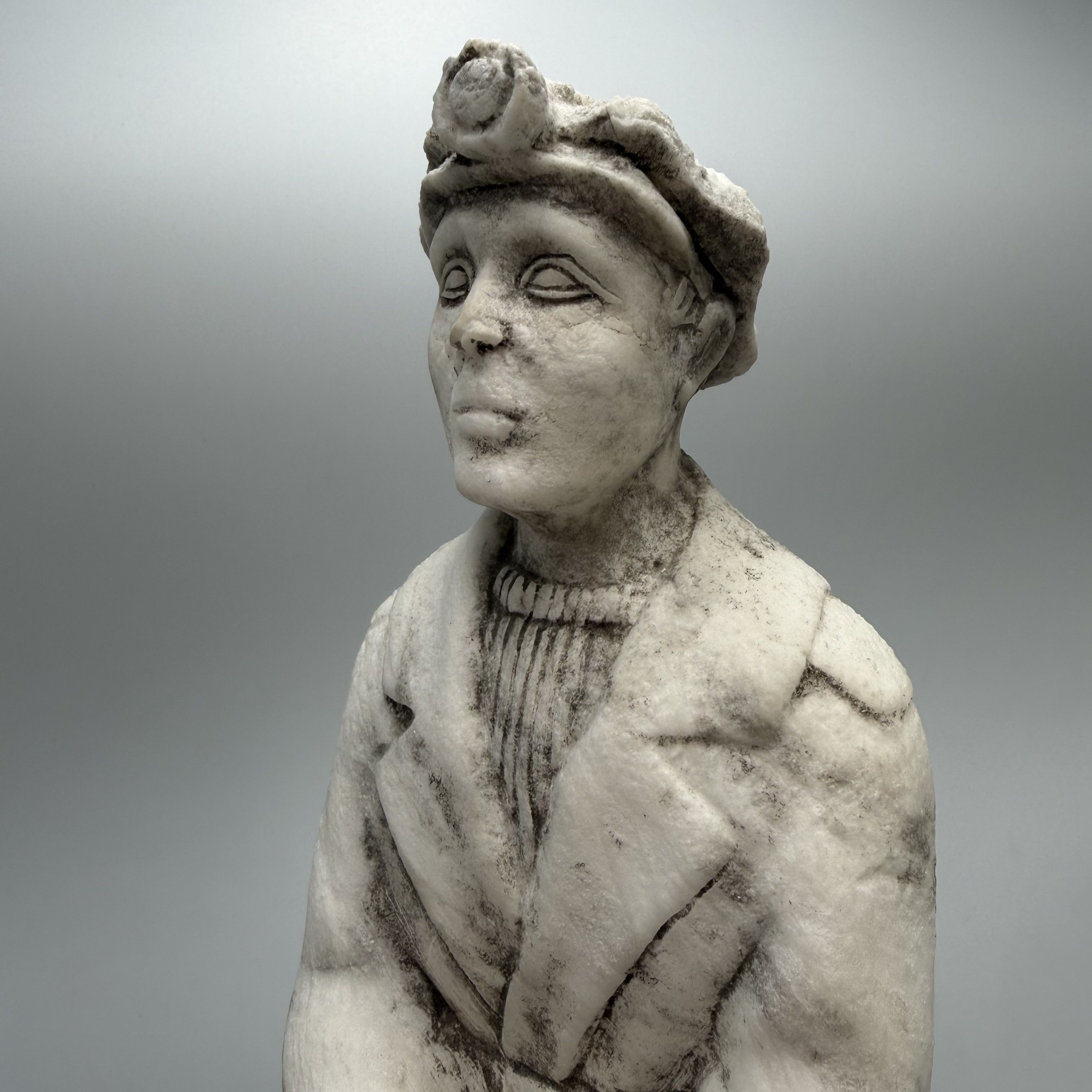 Vintage Massive Vintage Hand Carved Miner Statue Size ONE SIZE - 8 Thumbnail