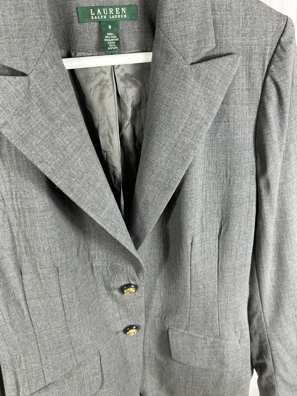 Lauren Ralph Lauren Lauren Ralph Lauren Wool BlazerJacket Horse Button Size 8 Size M / US 6-8 / IT 42-44 - 14 Thumbnail