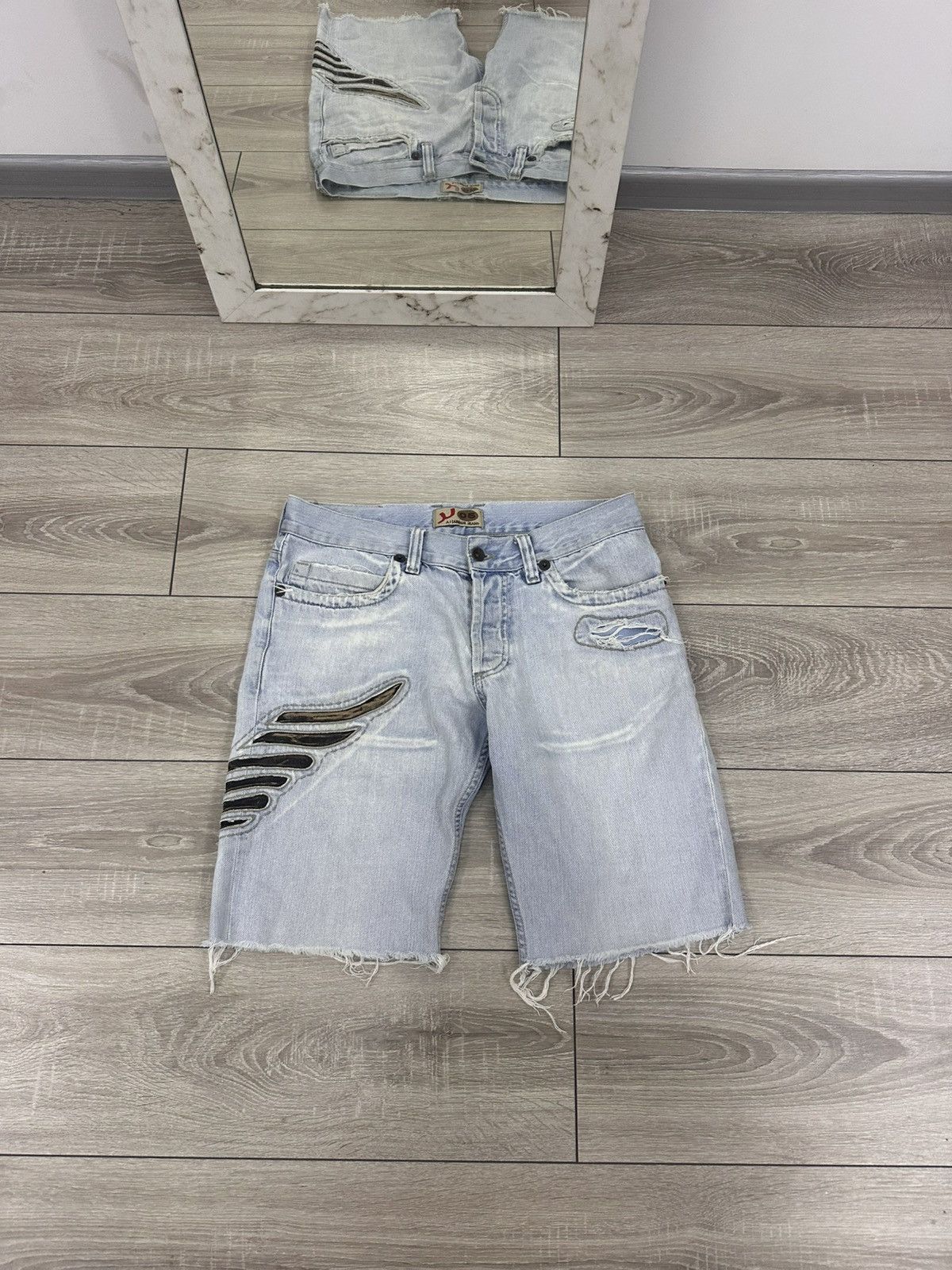 Armani Armani Jeans Vintage Big Logo Y2K Shorts Size US 32 / EU 48 - 3 Thumbnail