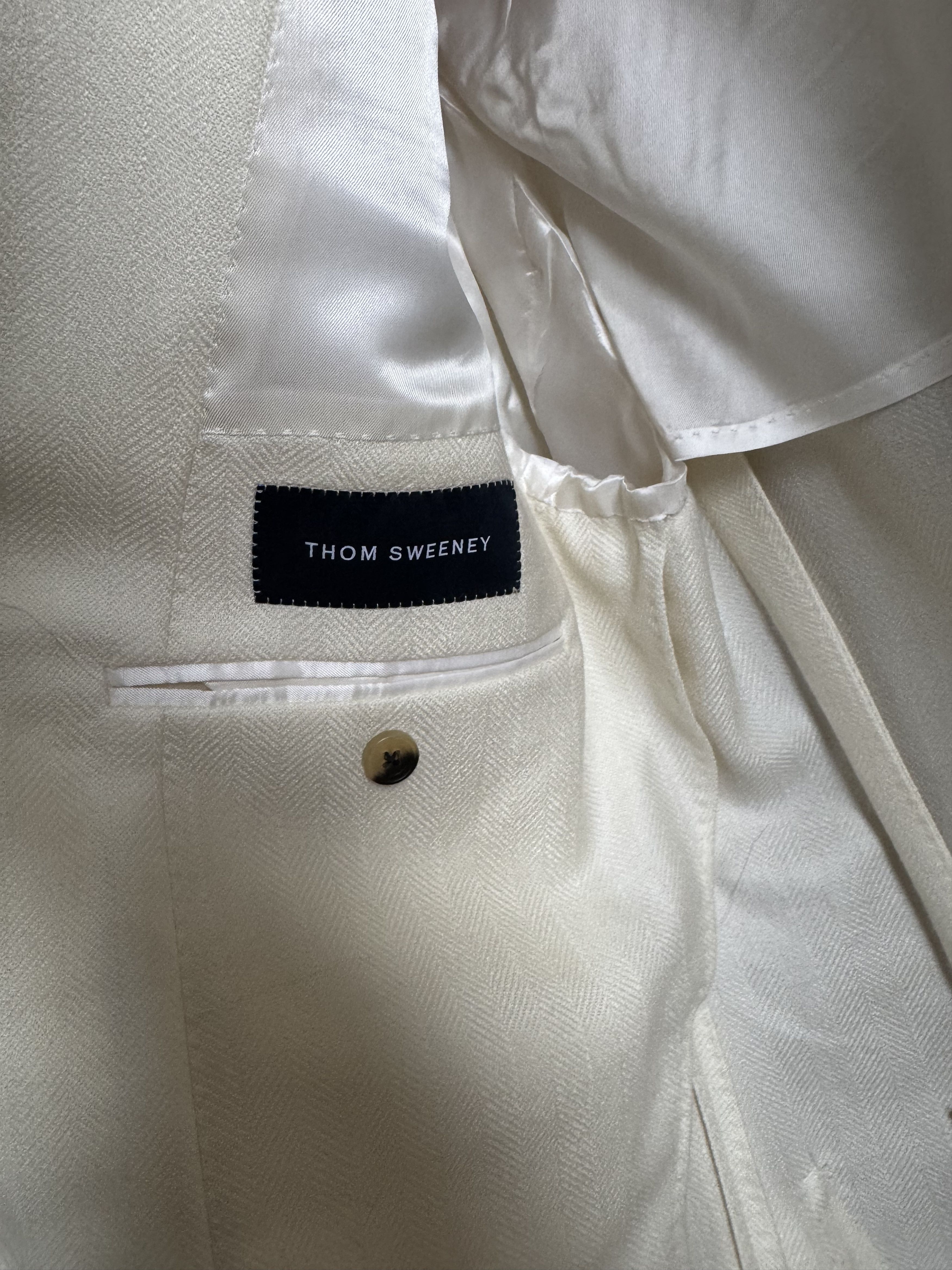 Thom Sweeney NEW Thom Sweeney Cashmere Silk Double Breasted Jacket Size 36R - 5 Thumbnail