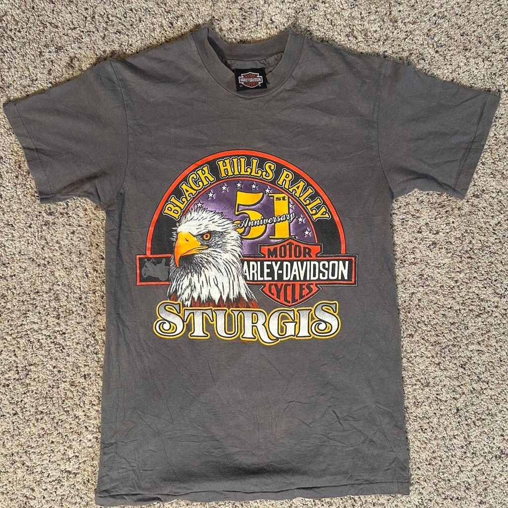 Harley Davidson RARE Black Hills Rally 1991 Harley Davidson tee Size US M / EU 48-50 / 2 - 1 Thumbnail