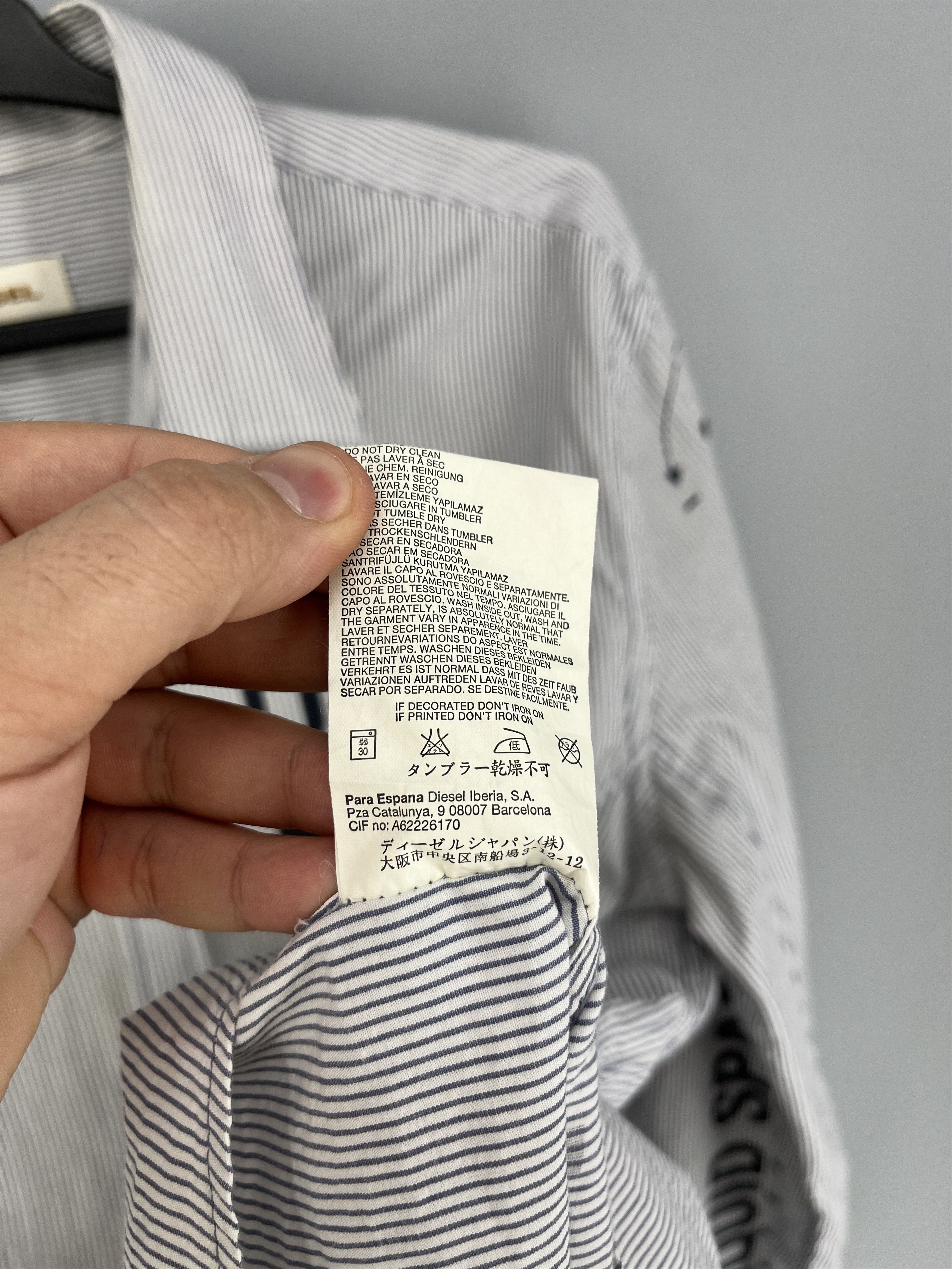 Diesel RARE Diesel DEPT. LIQUID SPACE Striped Button UpShirt SZ XXL Size US XXL / EU 58 / 5 - 11 Thumbnail