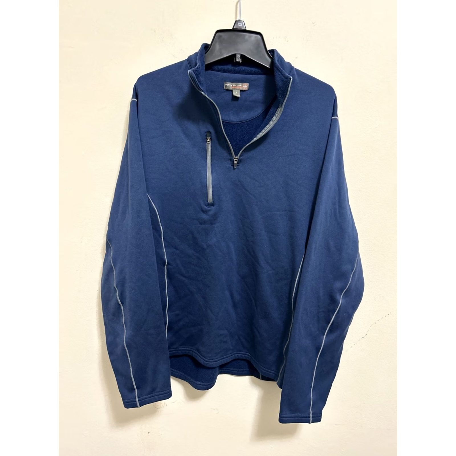 Peter Millar Peter Millar Crown Sport Sweater Mens L 1/4 Zip Blue Gray Pullover Golf Sports Shirt Size US L / EU 52-54 / 3 - 2 Thumbnail