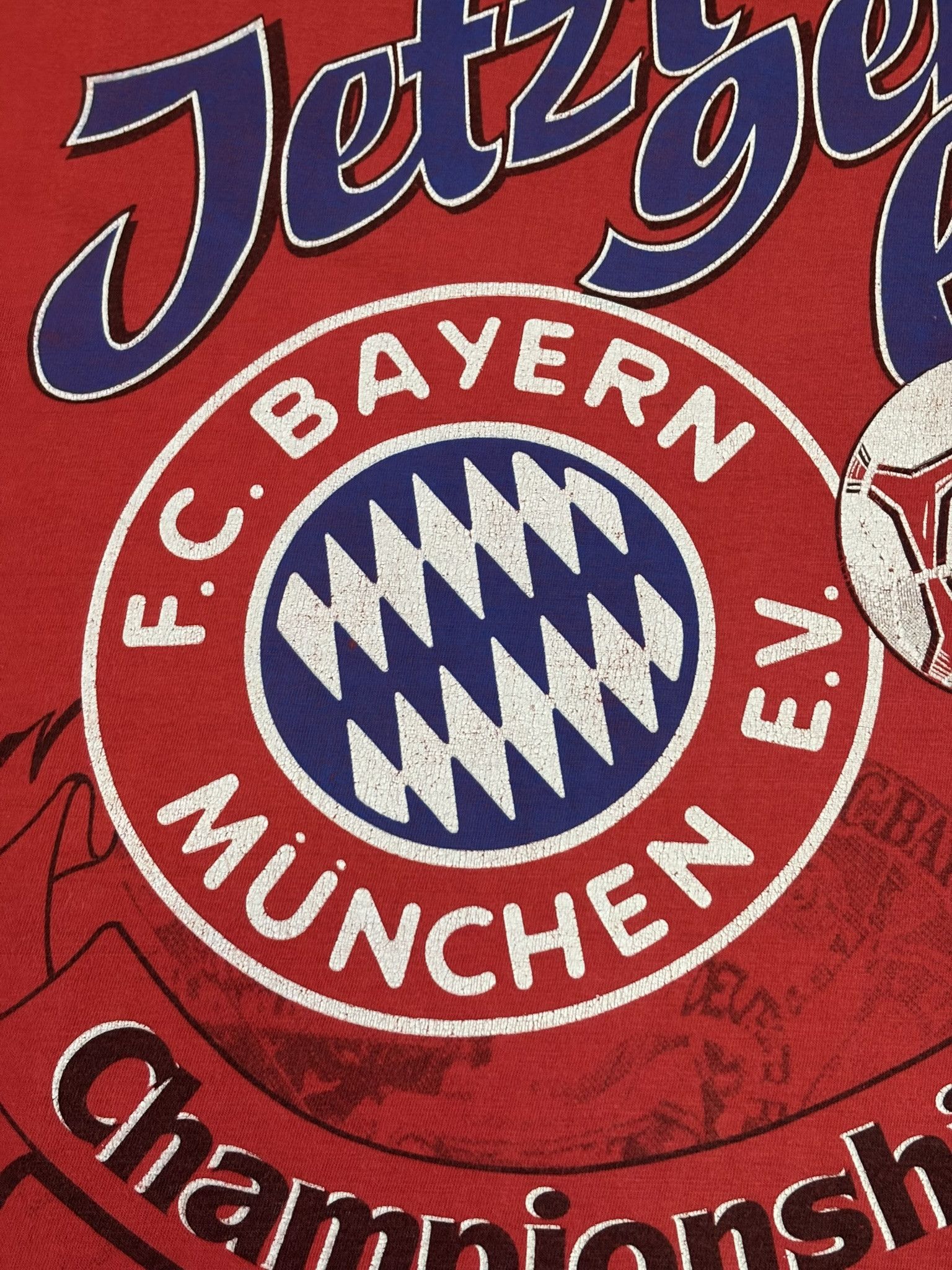 Vintage Bayern Munich Championship 1994 T-Shirt Size L Size US L / EU 52-54 / 3 - 7 Thumbnail