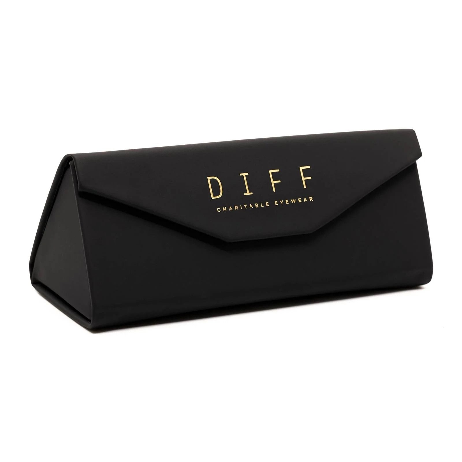 Other Diff Black Folding Soft Touch Vegan Leather Eyewear Case Size ONE SIZE - 1 Thumbnail