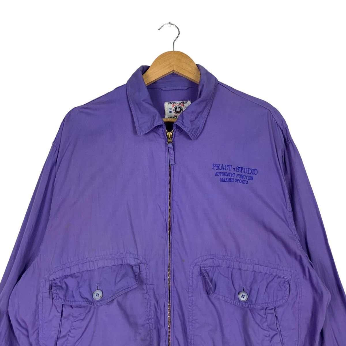 Japanese Brand New Port Sailing Club PRACT STUDIO Purple Jacket #1162-C53 Size US L / EU 52-54 / 3 - 2 Thumbnail