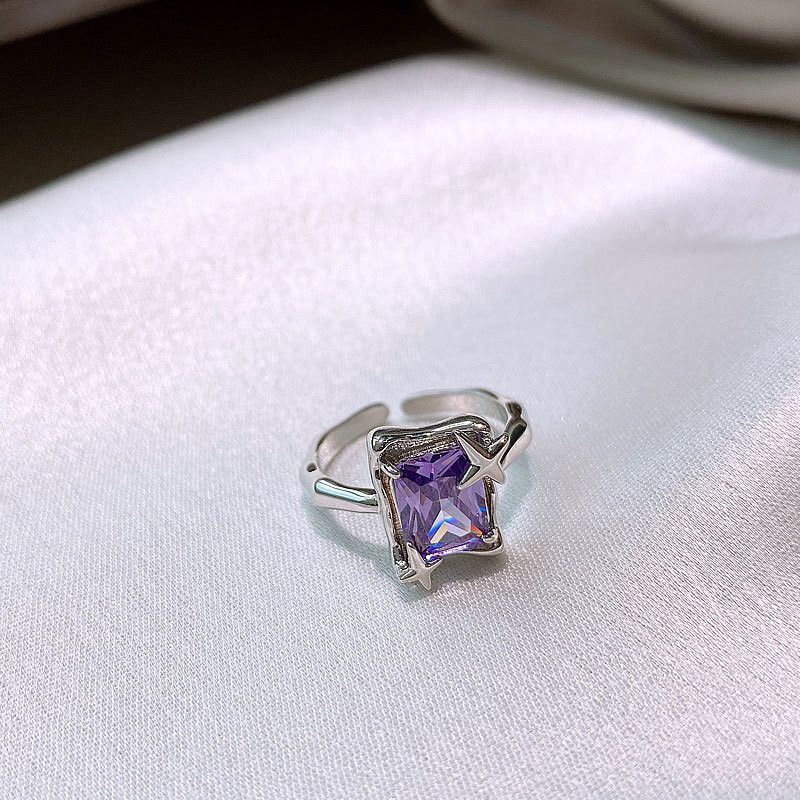 Jewelry Creative Sparkling Star Ring Size ONE SIZE - 1 Thumbnail