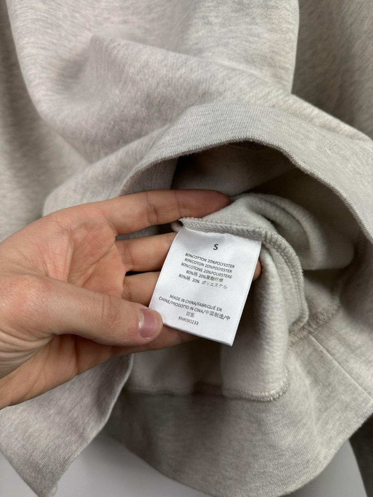 Essentials × Fear of God FOG Essentials Oversize Sweatshirt Reflective Logo Size US S / EU 44-46 / 1 - 10 Thumbnail