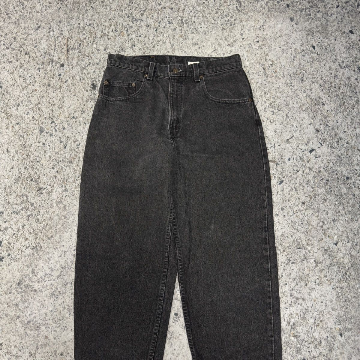 Levi's Vintage 90s Levi’s 560 Faded Black Jeans ERD Grunge Chrome Size US 31 - 8 Thumbnail