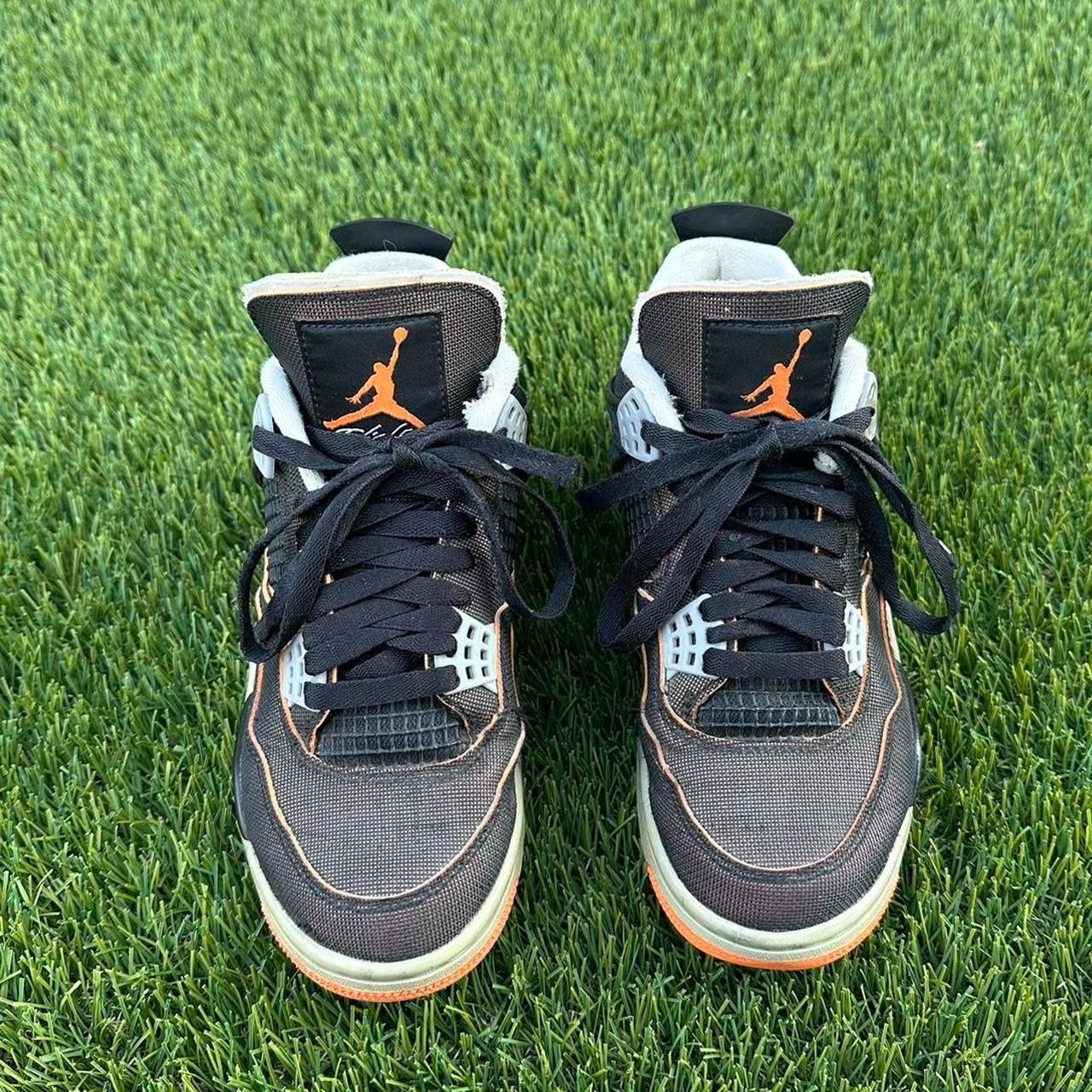Jordan Brand Jordan 4 Retro SE Sail Black Starfish CW7183-100 Size US 5 / IT 35 - 3 Thumbnail