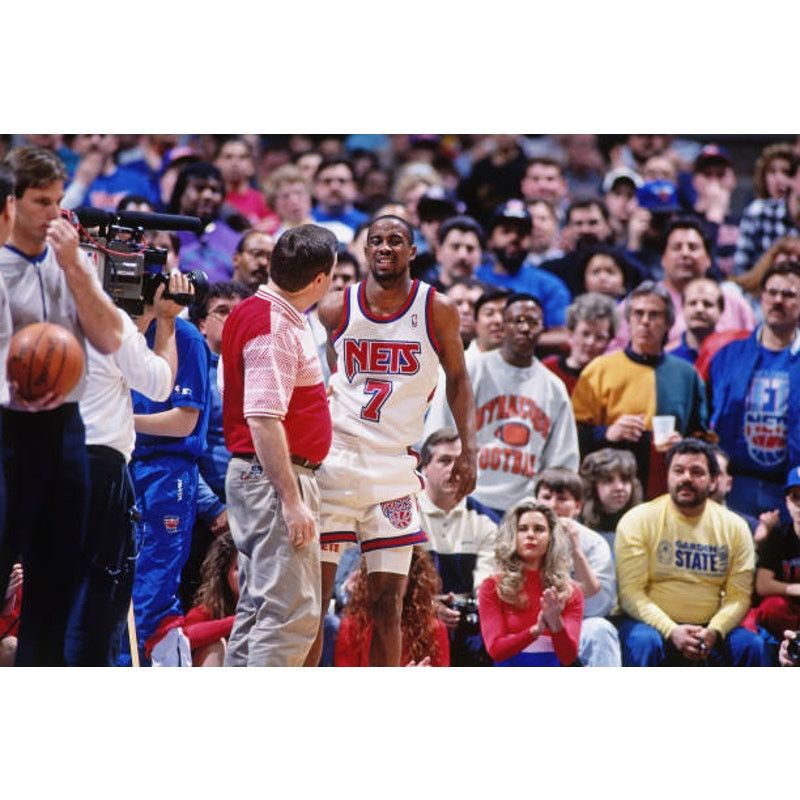 NBA × Starter New Jersey Nets 90s STARTER puffer L blk red NBA vintage Size US L / EU 52-54 / 3 - 9 Thumbnail
