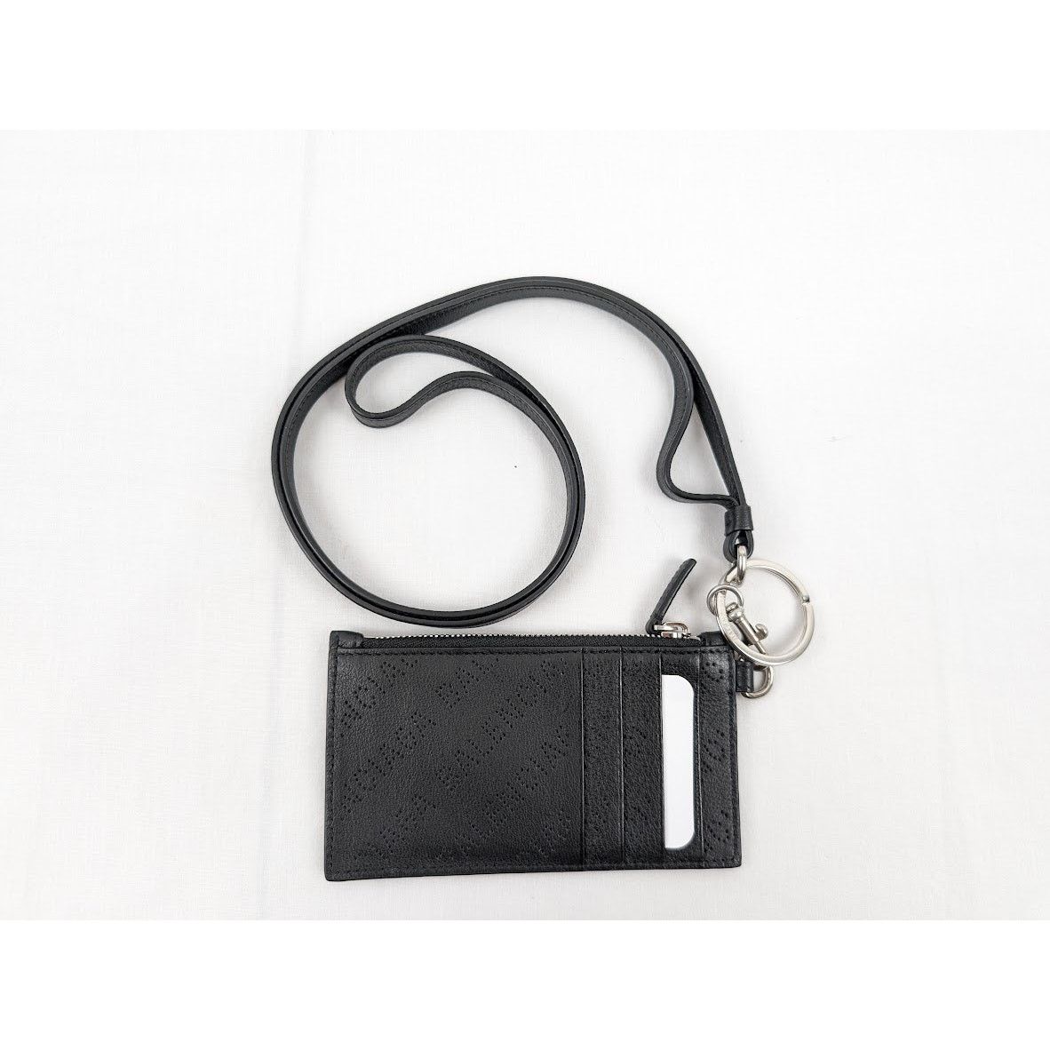 Balenciaga o1rshd1 Size: OS / Logo Perforated Cash Card Case on KE Size ONE SIZE - 9 Thumbnail