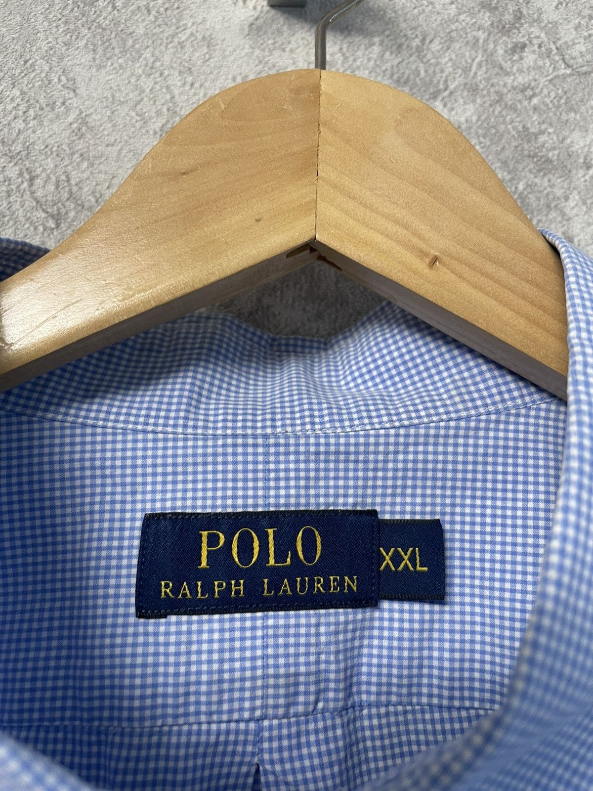 Polo Ralph Lauren Polo Ralph Lauren Blue Checkered Long Sleeve Shirt ButtonUp Size US XXL / EU 58 / 5 - 8 Thumbnail