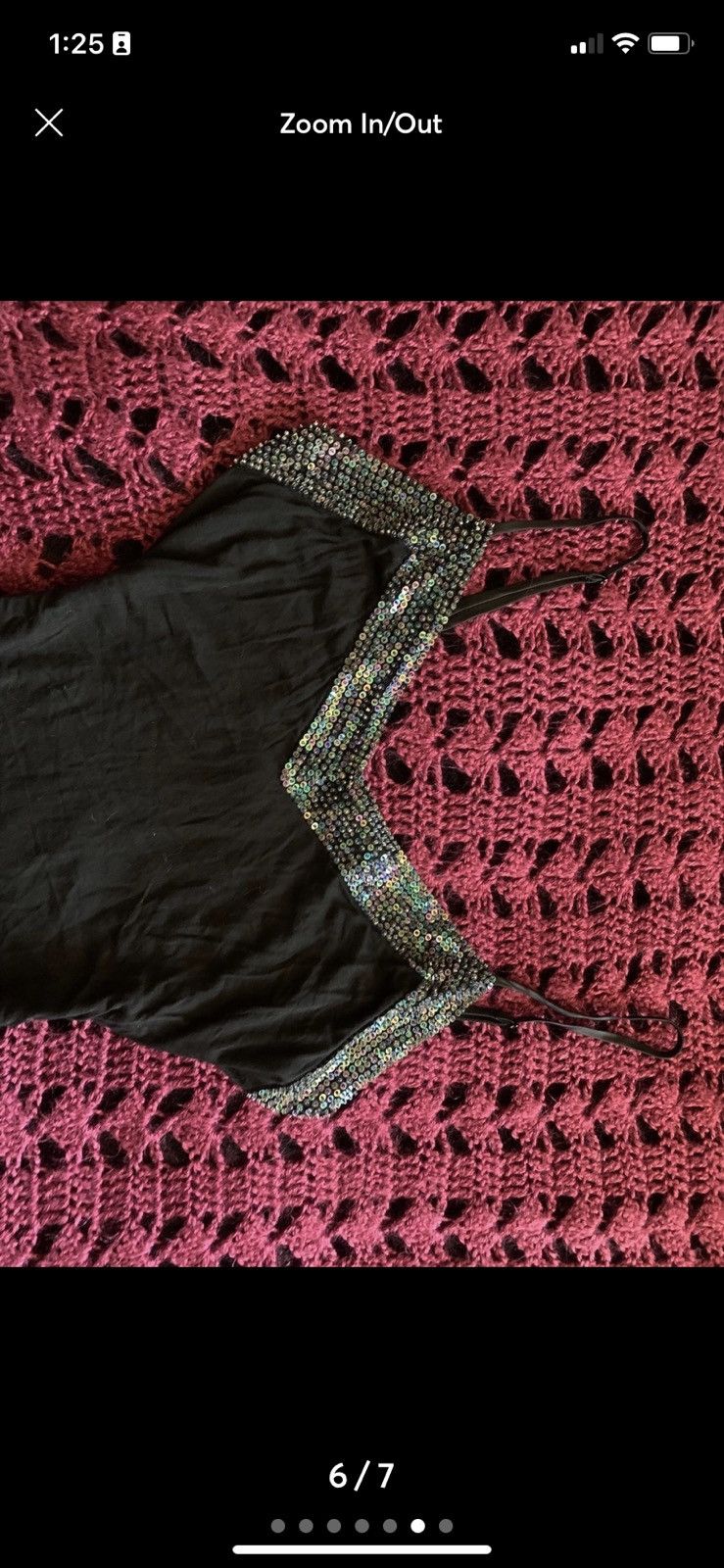 Bcbgmaxazria *ೃ༄ y2k grunge beaded tank top *ೃ༄ Size ONE SIZE - 6 Thumbnail
