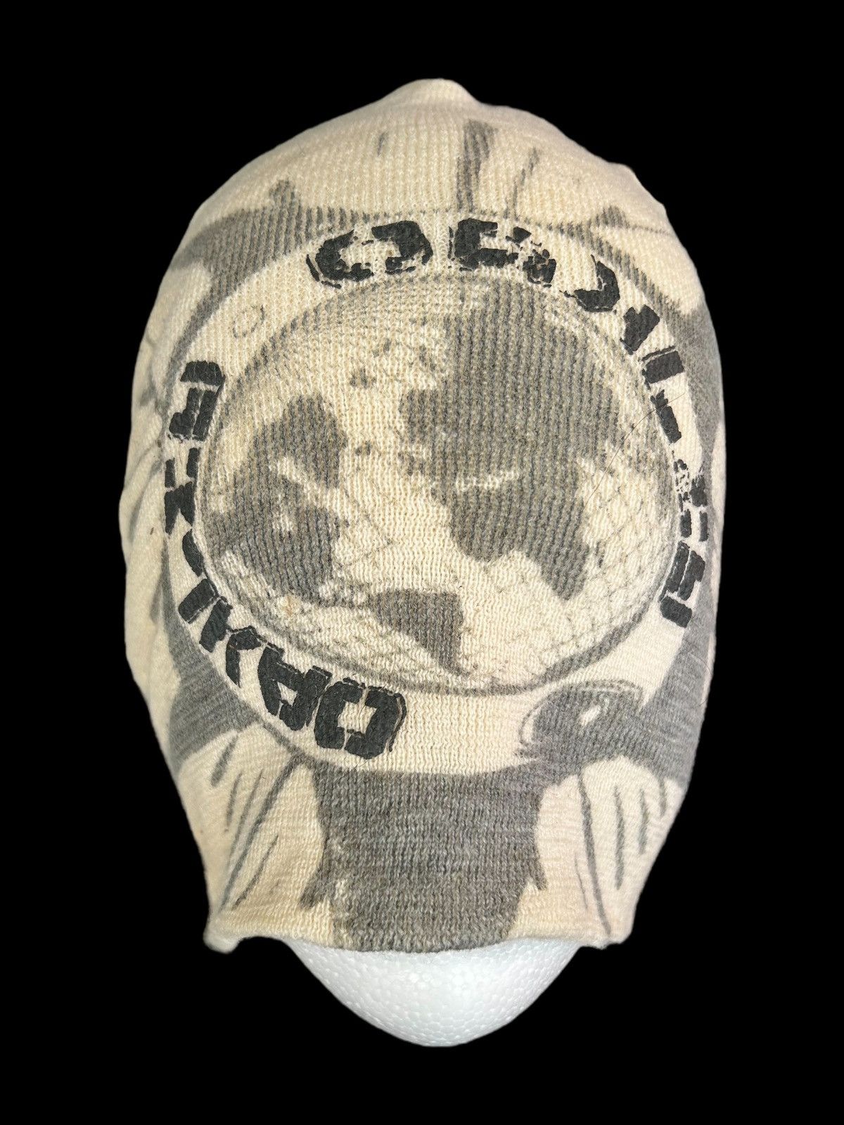 Japanese Brand × Oakley Oakley Distressed Rare Design Beanie Hats ☠️☠️ Size ONE SIZE - 1 Thumbnail