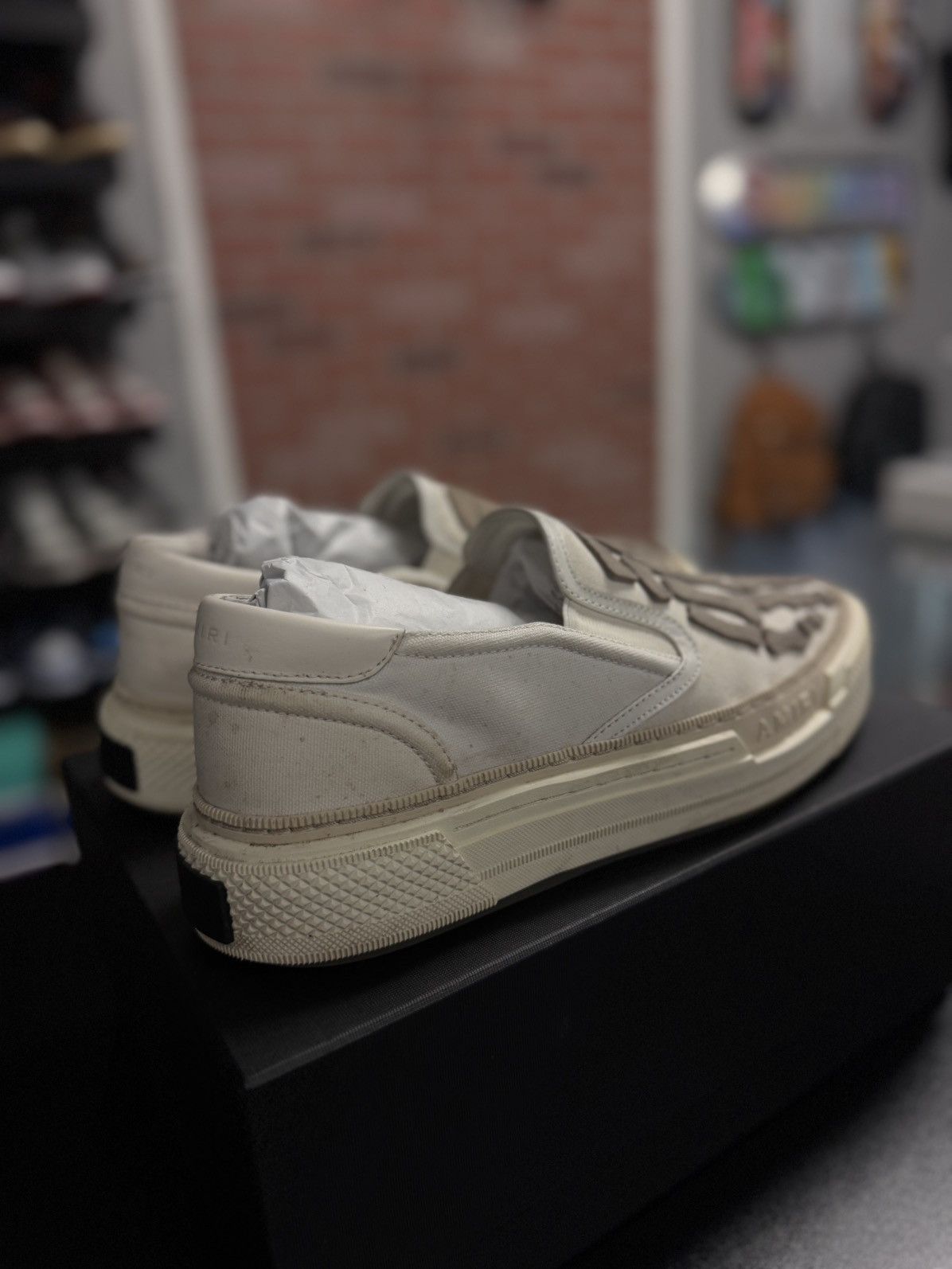 Amiri Bone Amiri Low Top Sneakers Size 46EU/13US W BOX Size US 13 / EU 46 - 9 Thumbnail