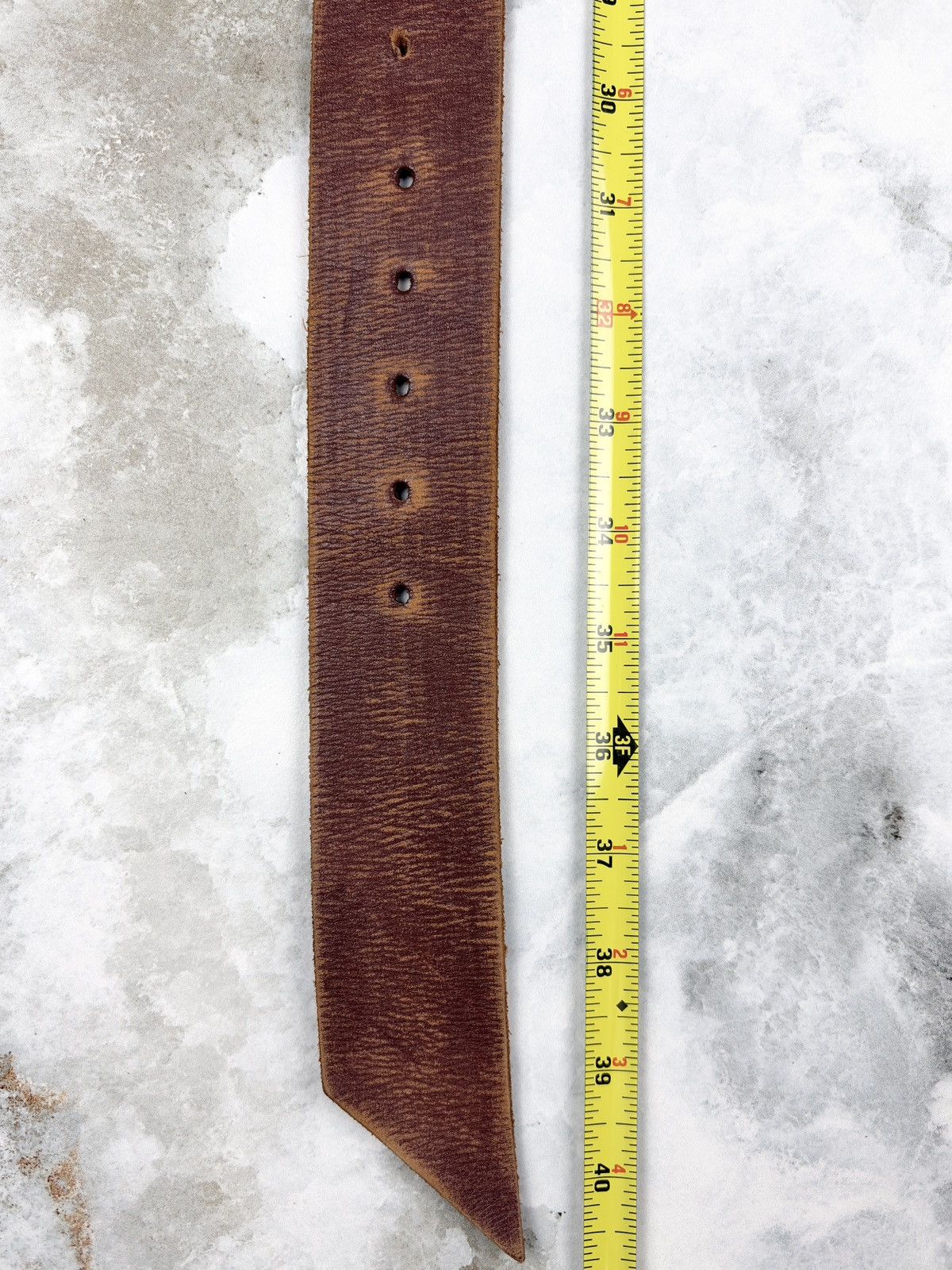 Junya Watanabe Junya Watanabe Ornamental Buckle Leather Belt Brown CDG Size ONE SIZE - 5 Thumbnail