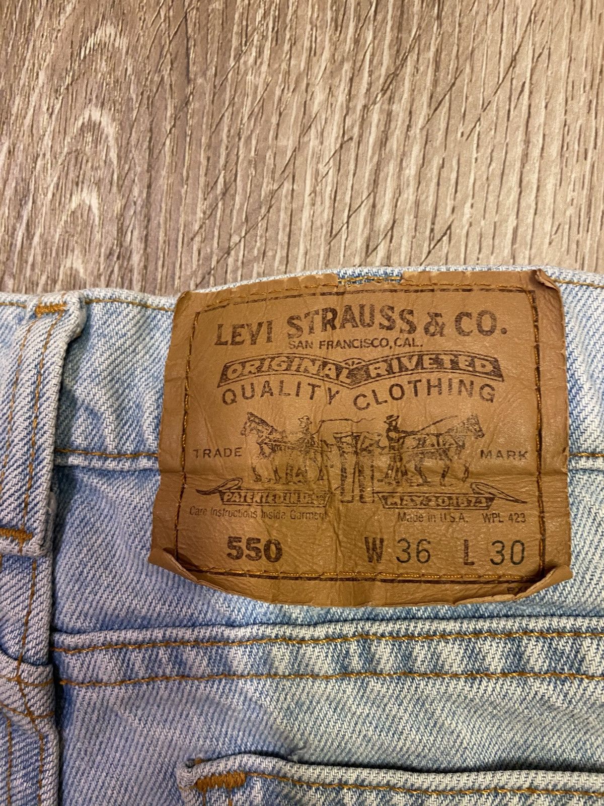 Levi's Levi 550 Orange Tab Jeans Size US 36 / EU 52 - 3 Thumbnail