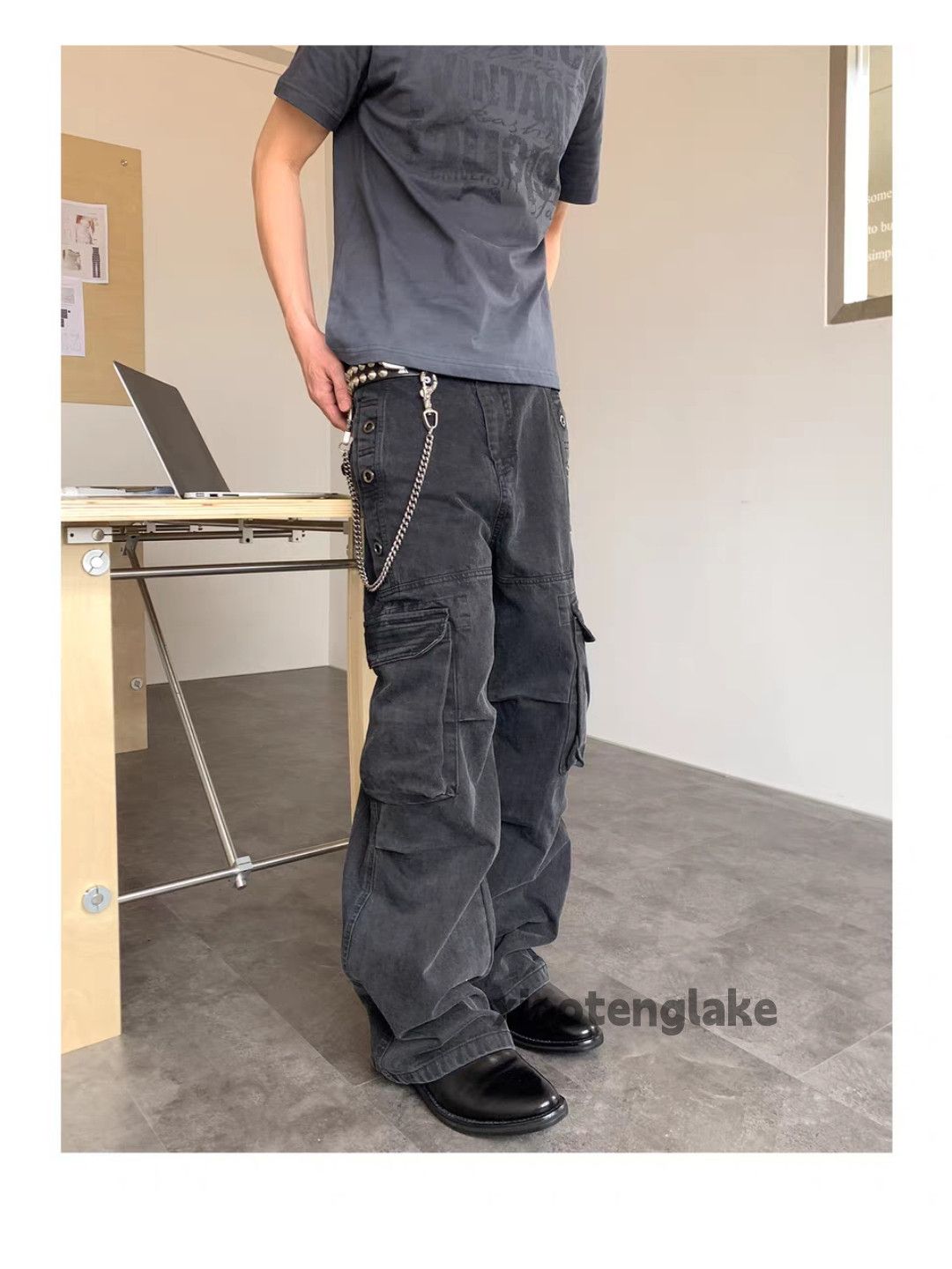 Vintage xtl Louisvuitton alyx style loose baggy cargo faded pants Size US 32 / EU 48 - 3 Thumbnail