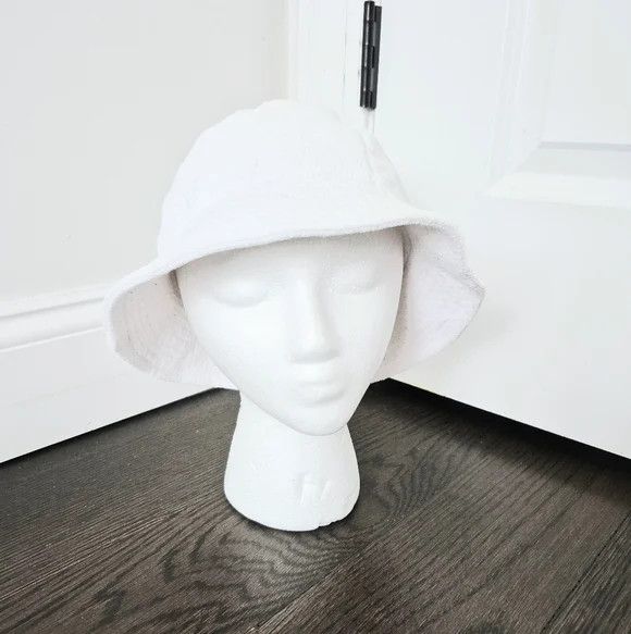 Vintage Terry Bucket Hat Beach Retro Y2K School Spring Summer Twee Size ONE SIZE - 2 Thumbnail
