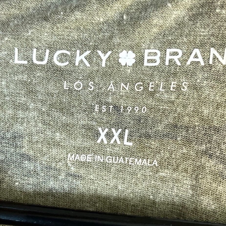 Lucky Brand Lucky Brand Shirt Womens Green Camo Burnout Short Sleeve Cotton Blend 2XL Size XXL / US 16-18 / IT 52-54 - 6 Thumbnail
