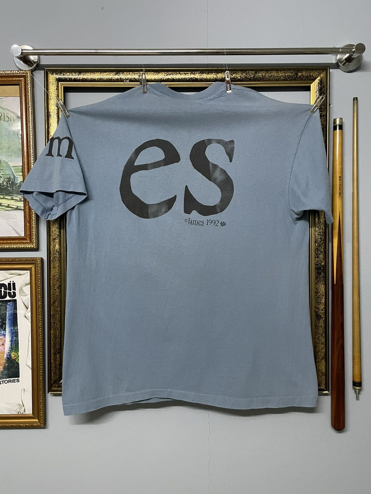 Vintage Vintage 1992 James Laid Art Flower Single Stitch Faded Tee Size US XL / EU 56 / 4 - 9 Thumbnail
